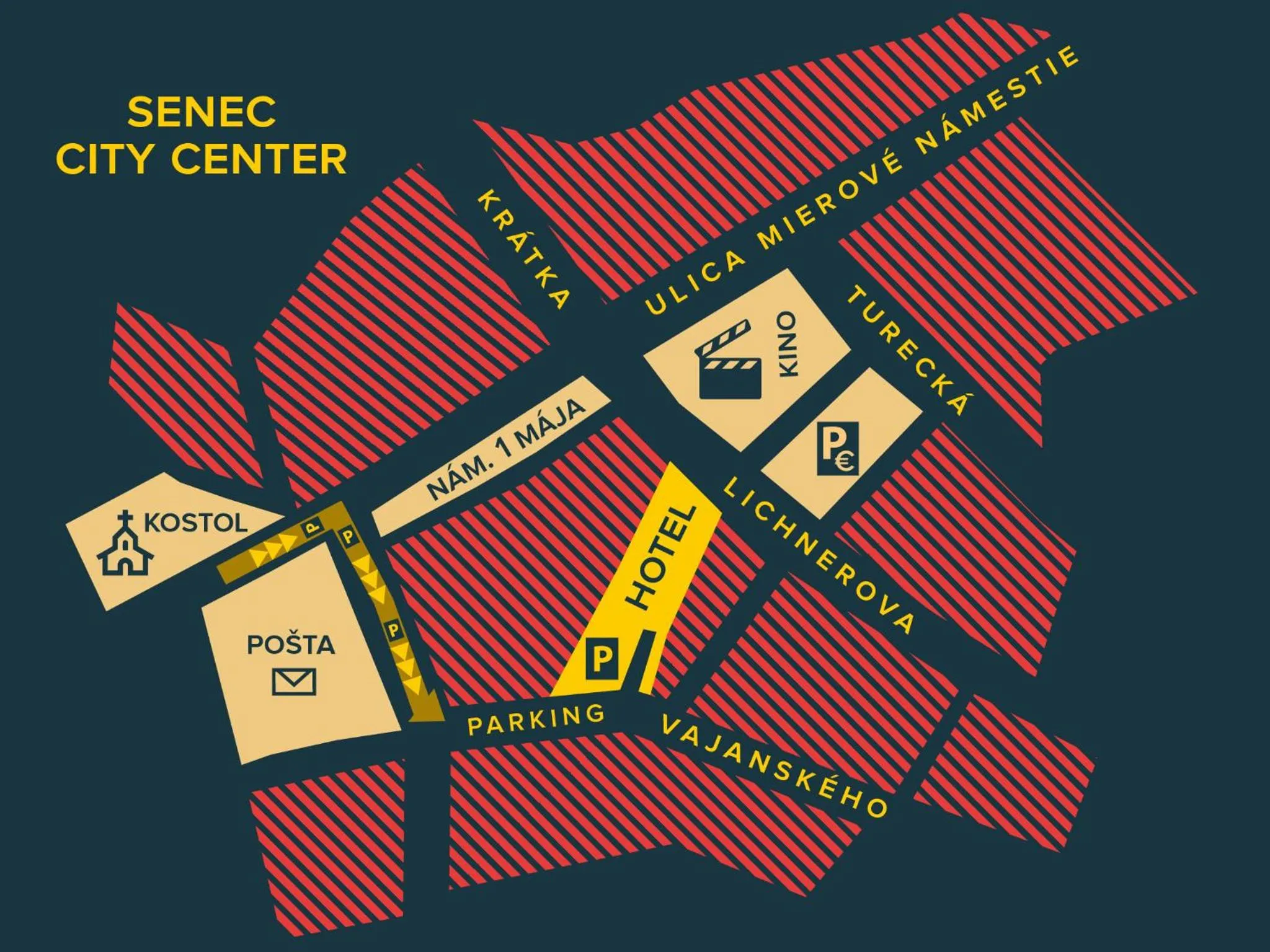 Floor plan in Hotel Marathon
