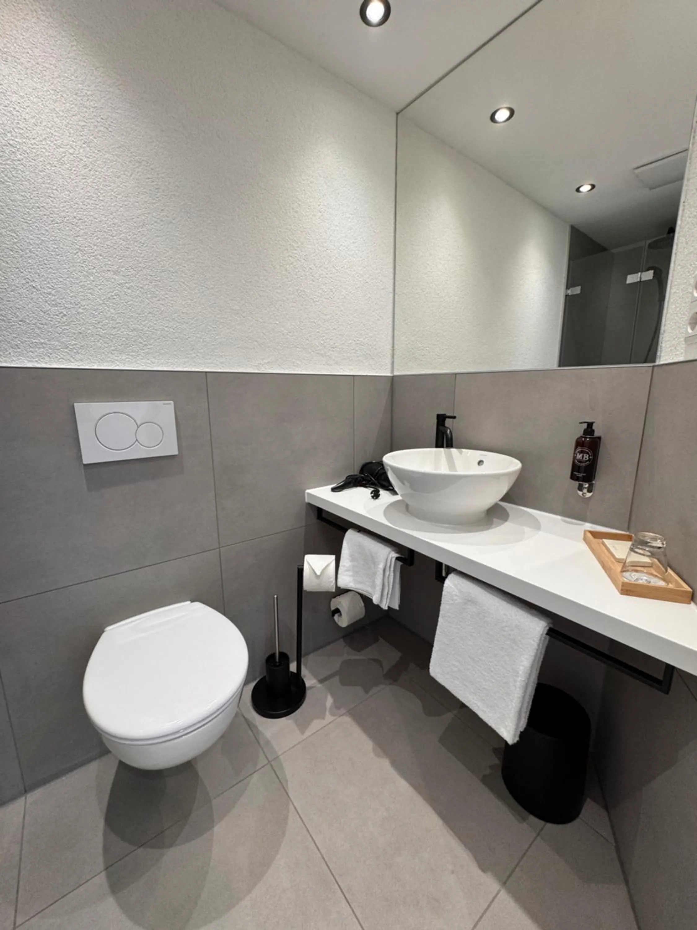 Toilet in Boutique Hotel am Rathaus - Reblaus