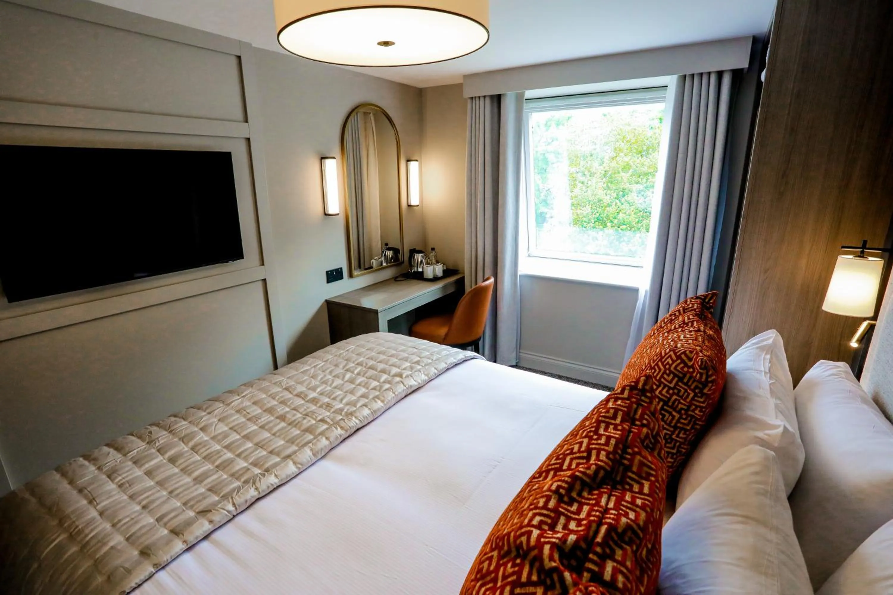 Bed in Gretna Hall Hotel