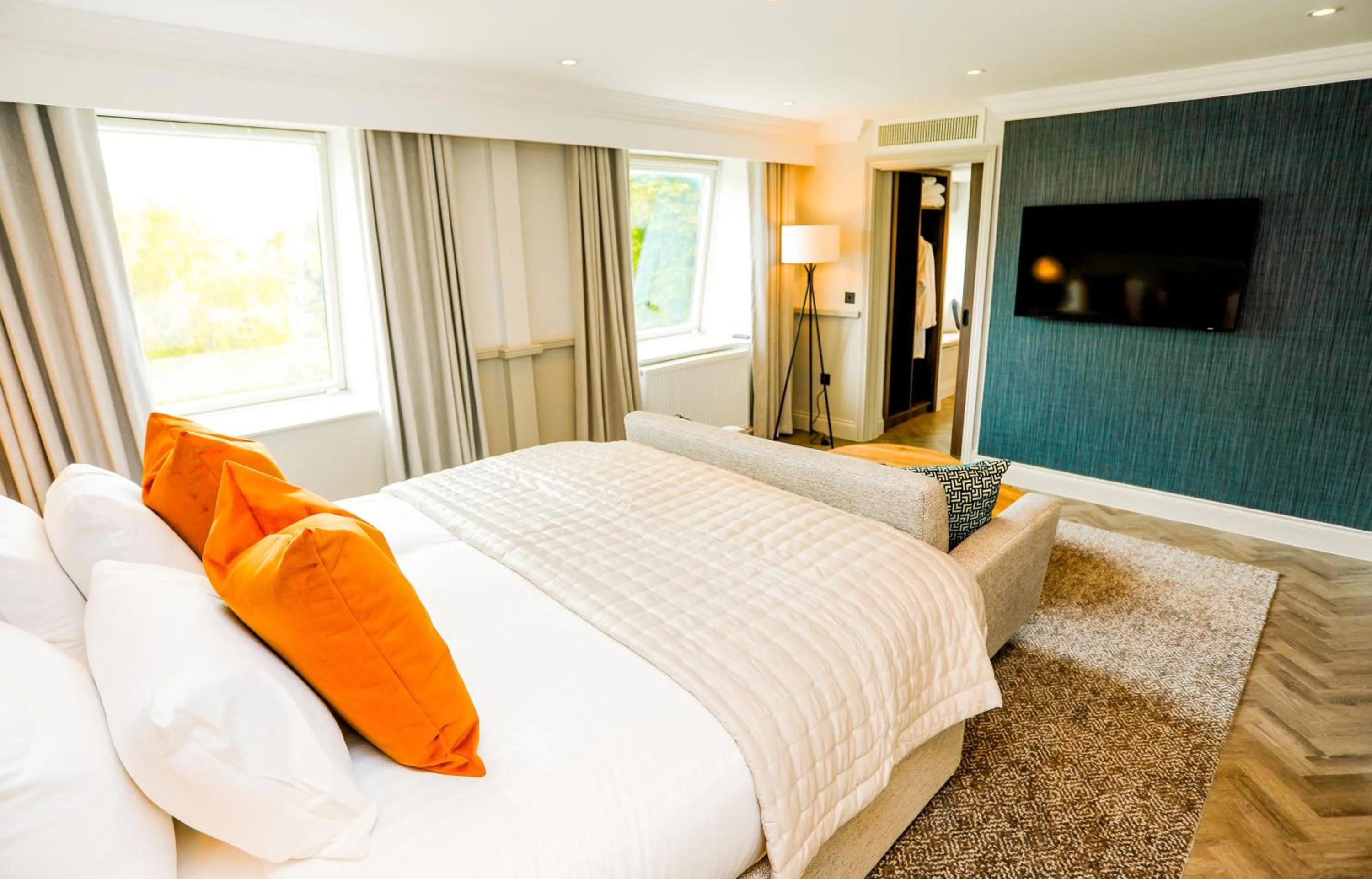 Bed in Gretna Hall Hotel