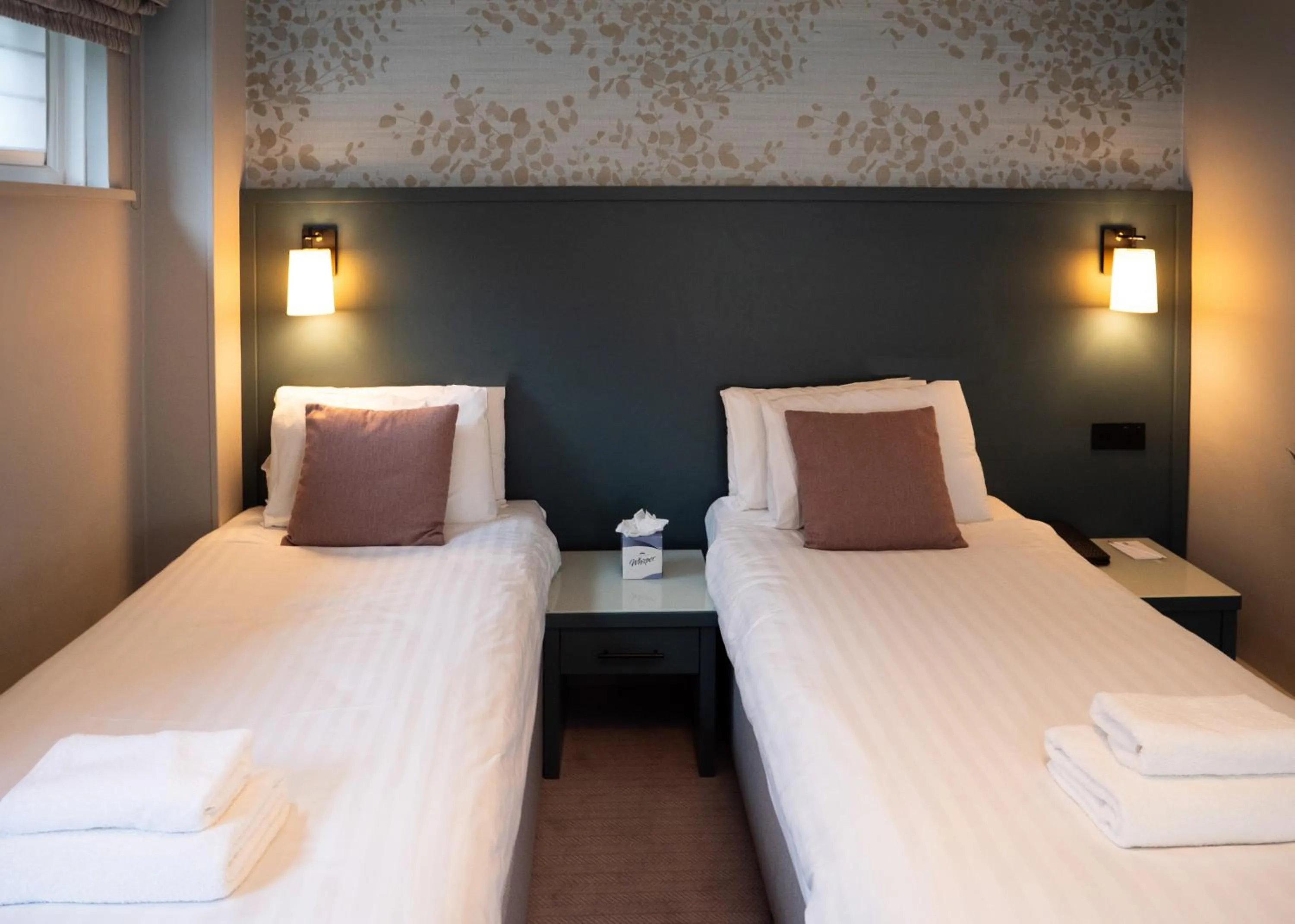 Bed in Gretna Hall Hotel