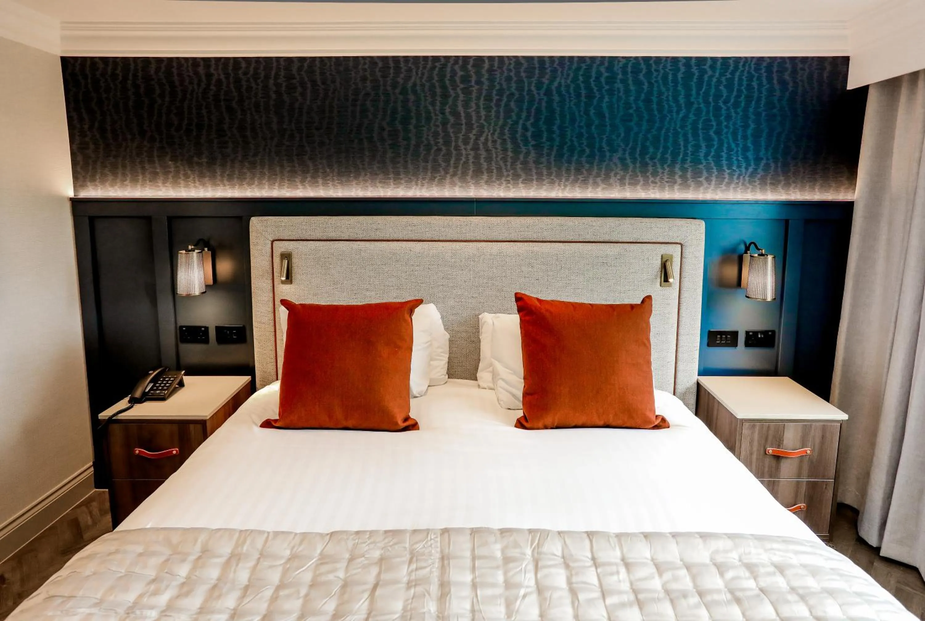 Bed in Gretna Hall Hotel