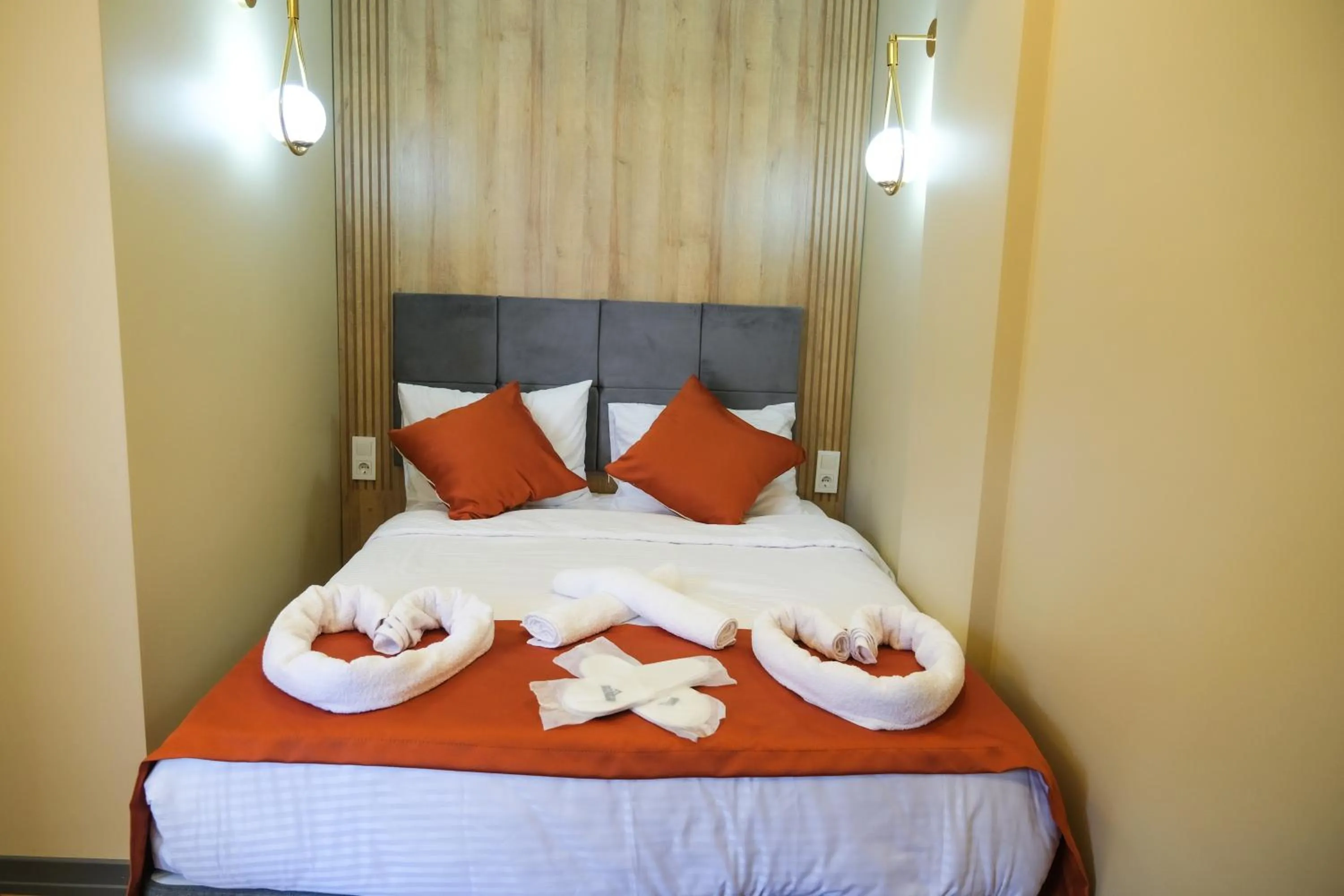 Bed in hotel La Vitrine