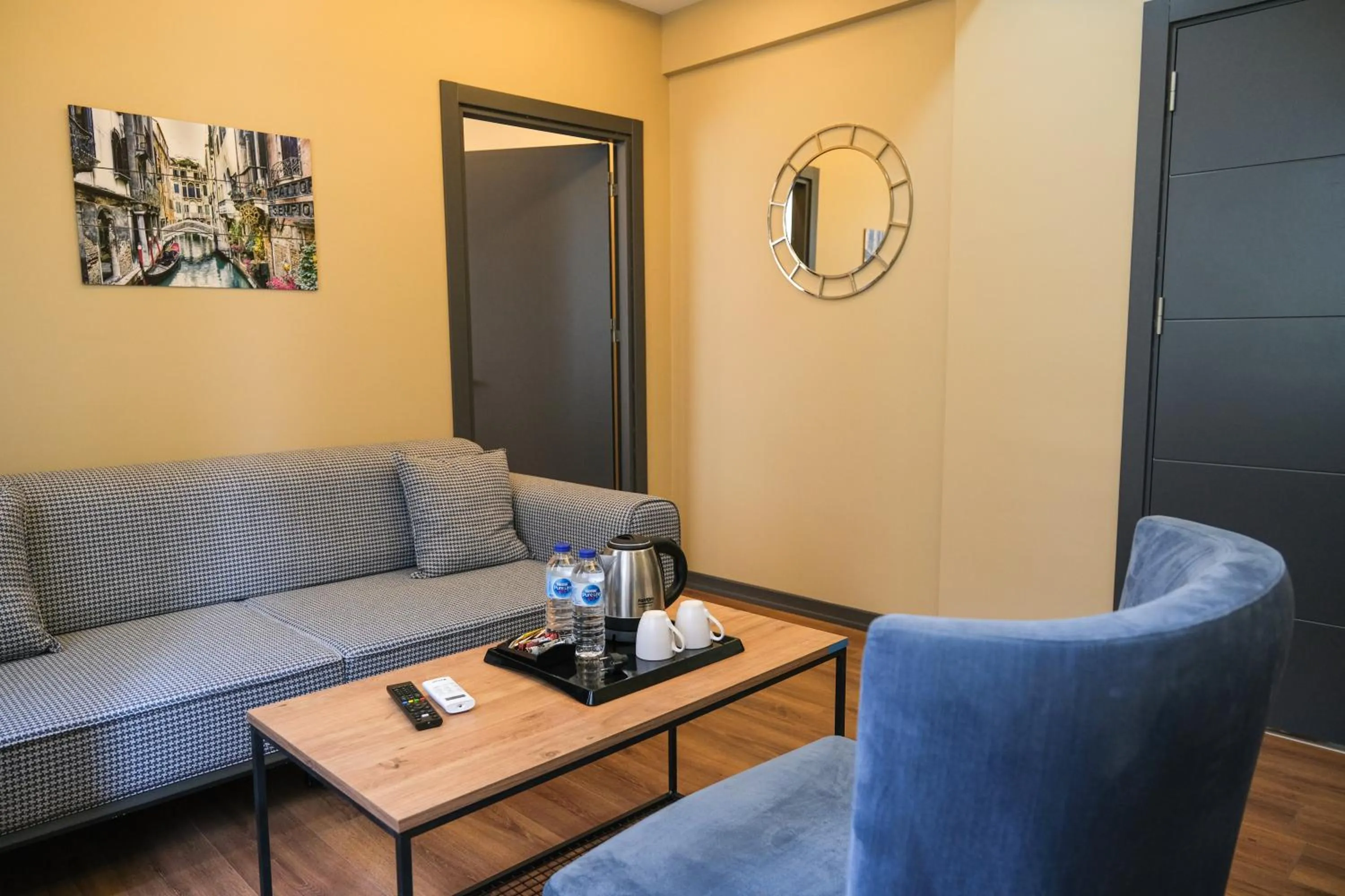 Living room in hotel La Vitrine