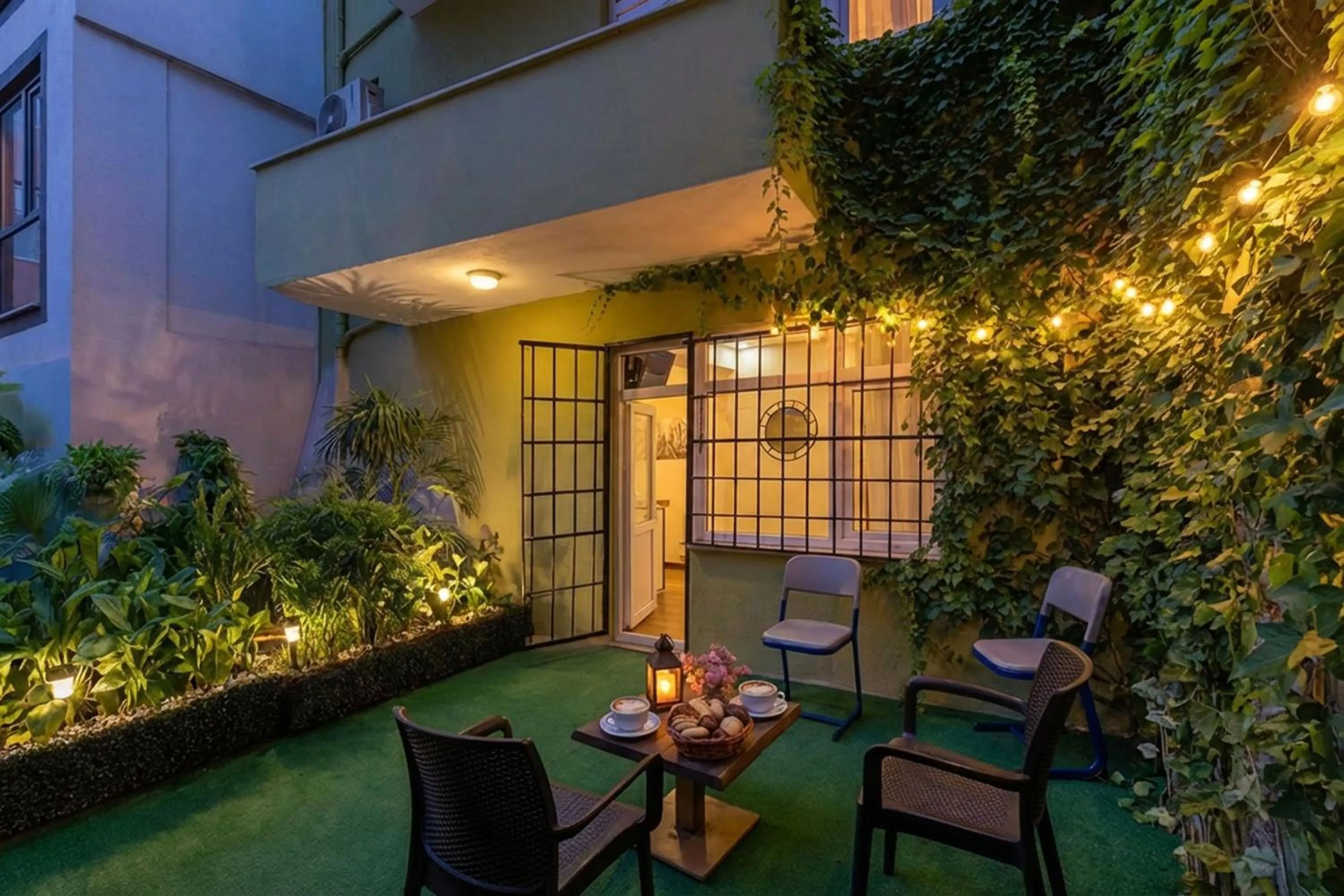 Balcony/Terrace in hotel La Vitrine