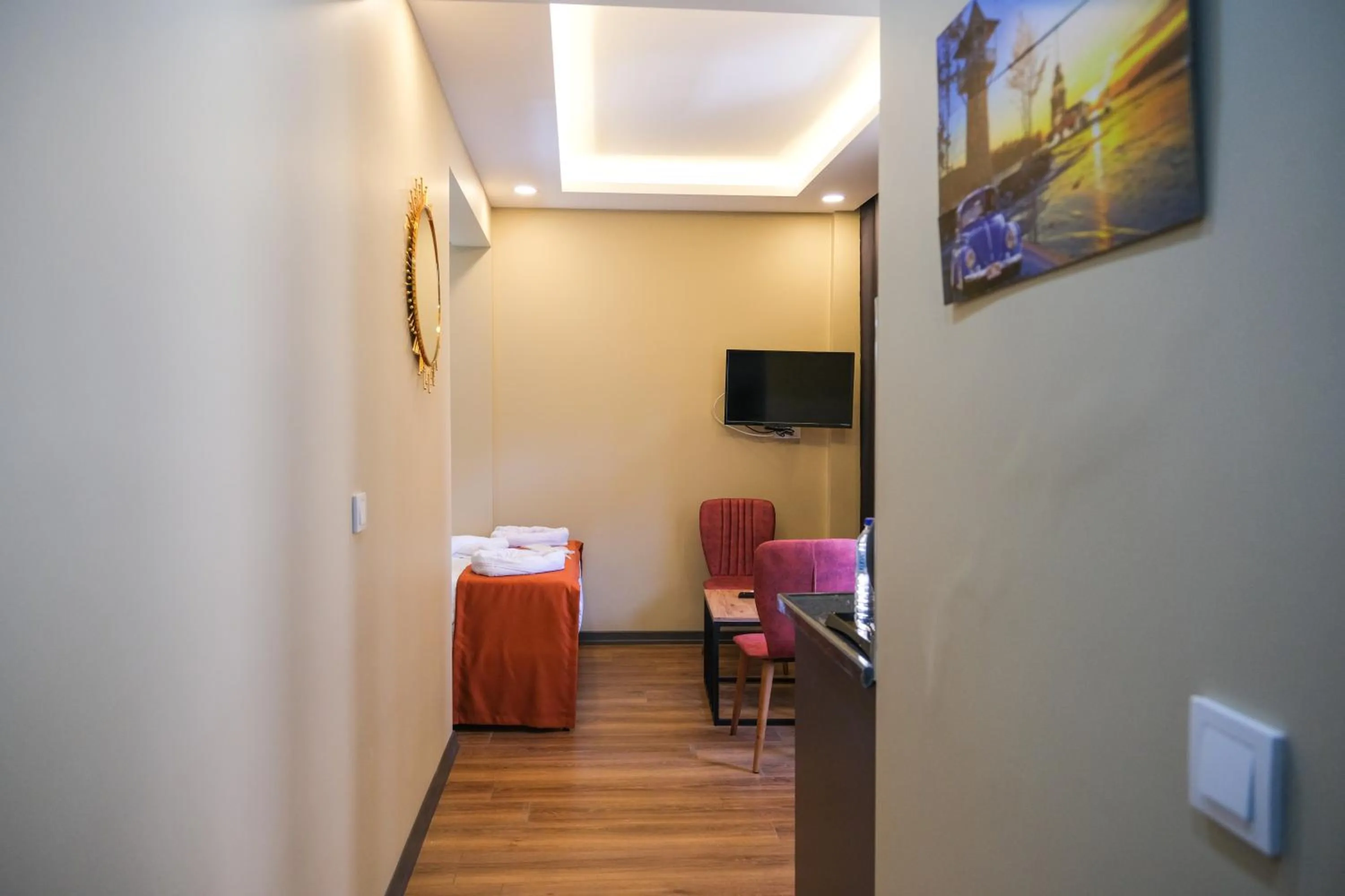 TV and multimedia, Bed in hotel La Vitrine