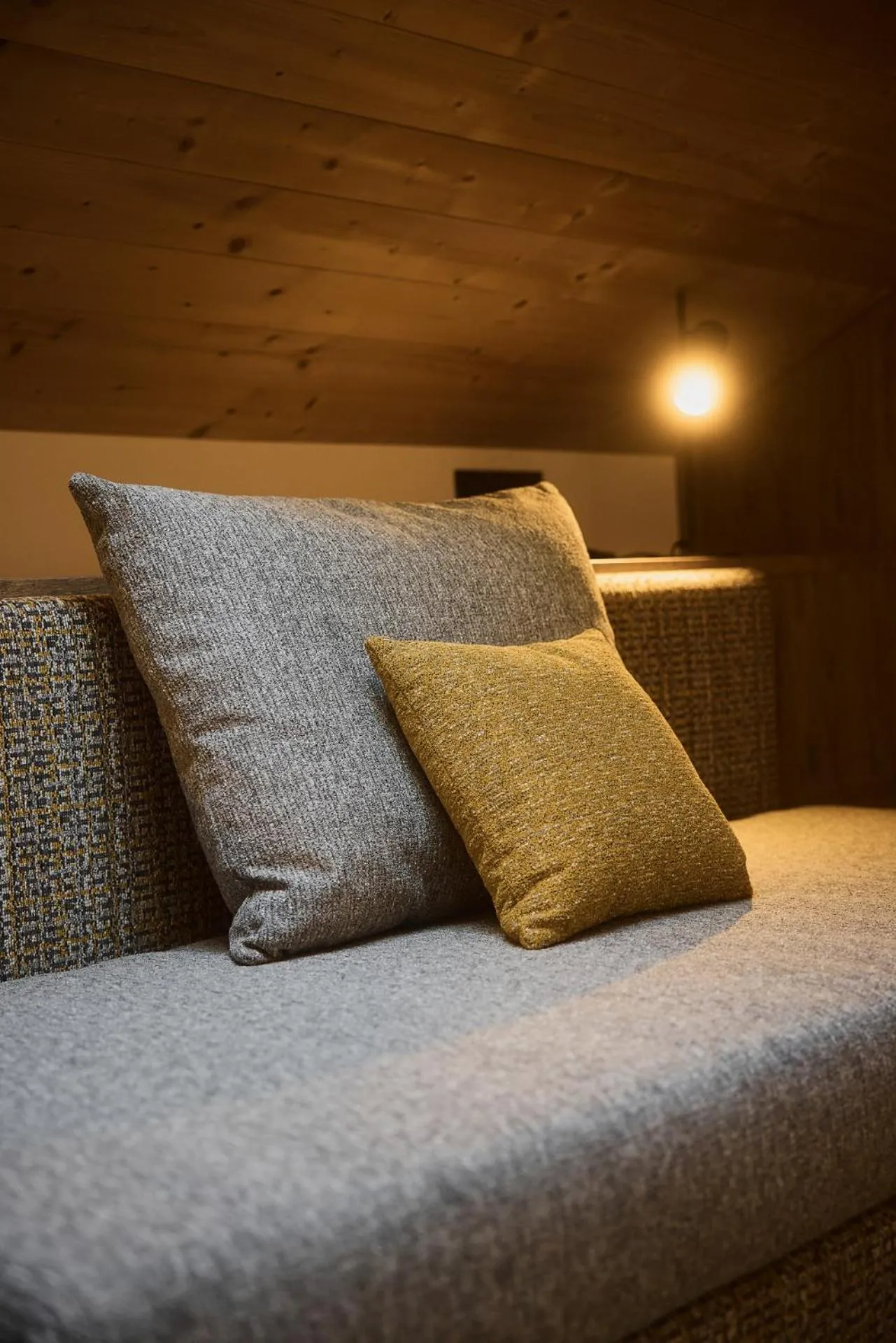 Living room, Bed in Residence Rosarela