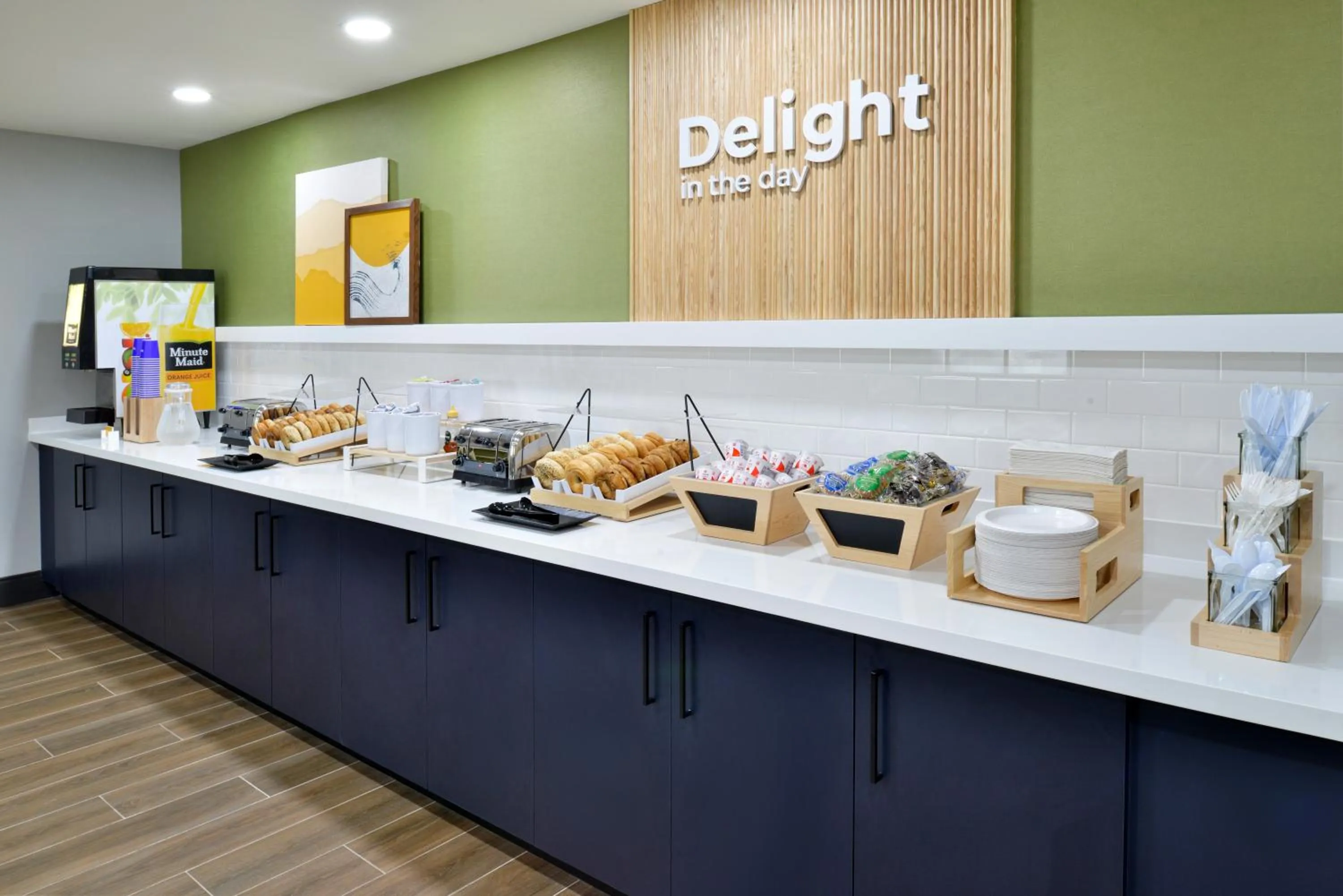 Continental breakfast in Spark By Hilton Dallas Medical District Love Field