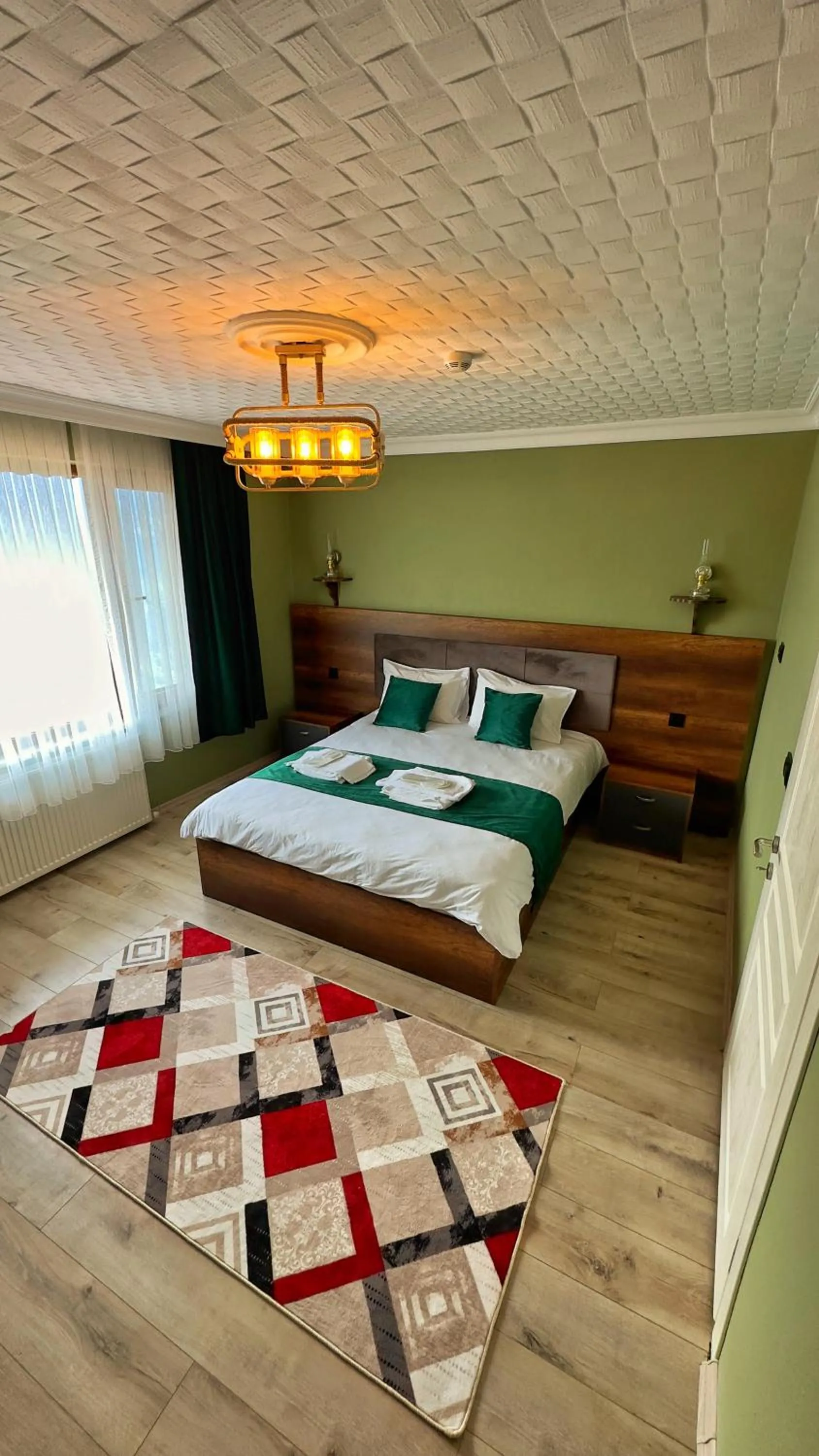 Bed in Kalispera Apart Otel