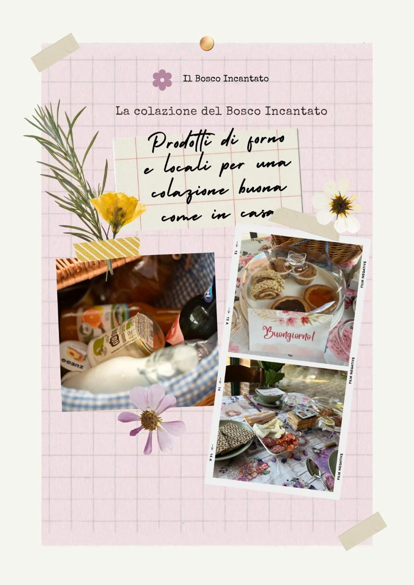 Food and drinks in Il Bosco Incantato