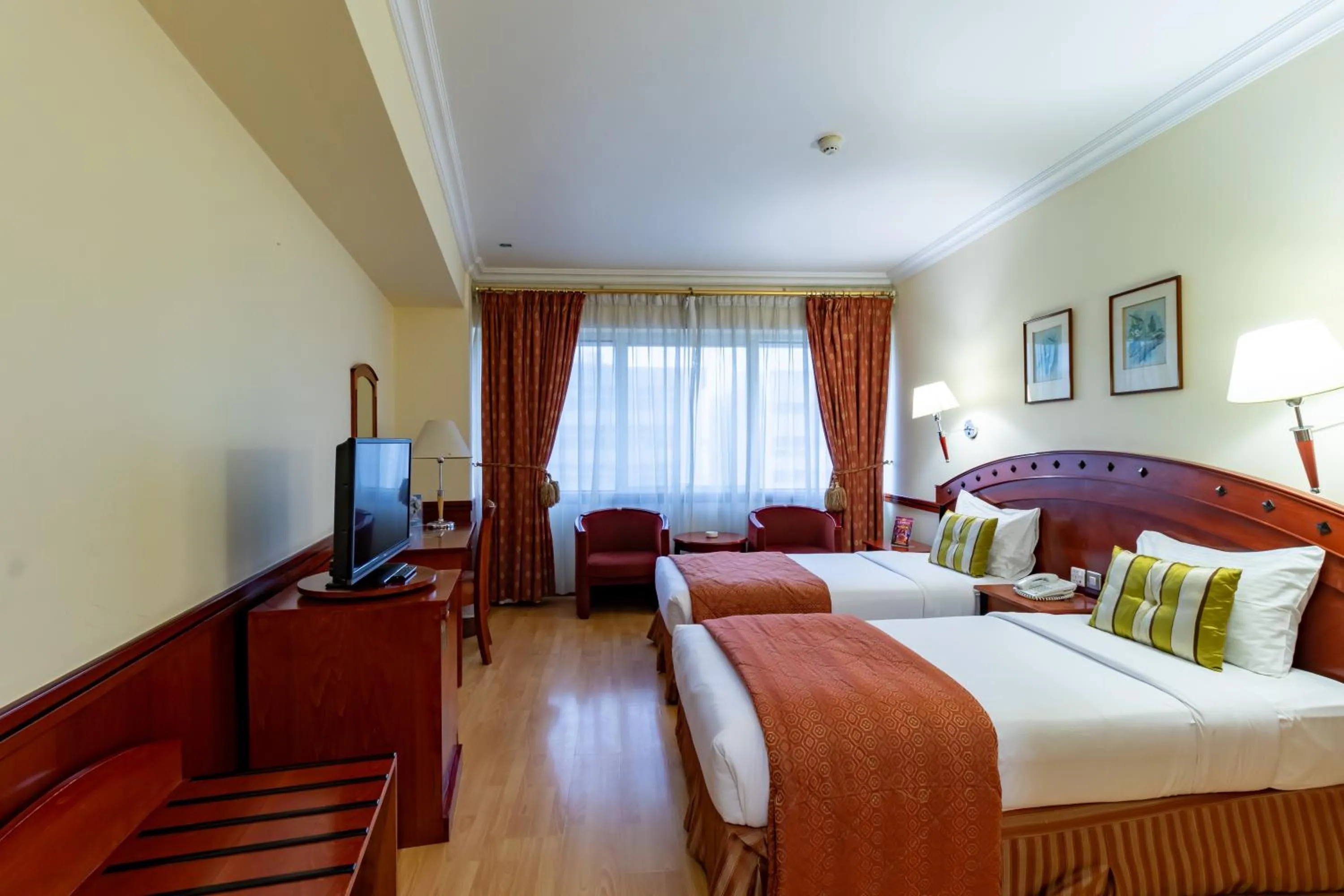 Bed in City Palace Hotel