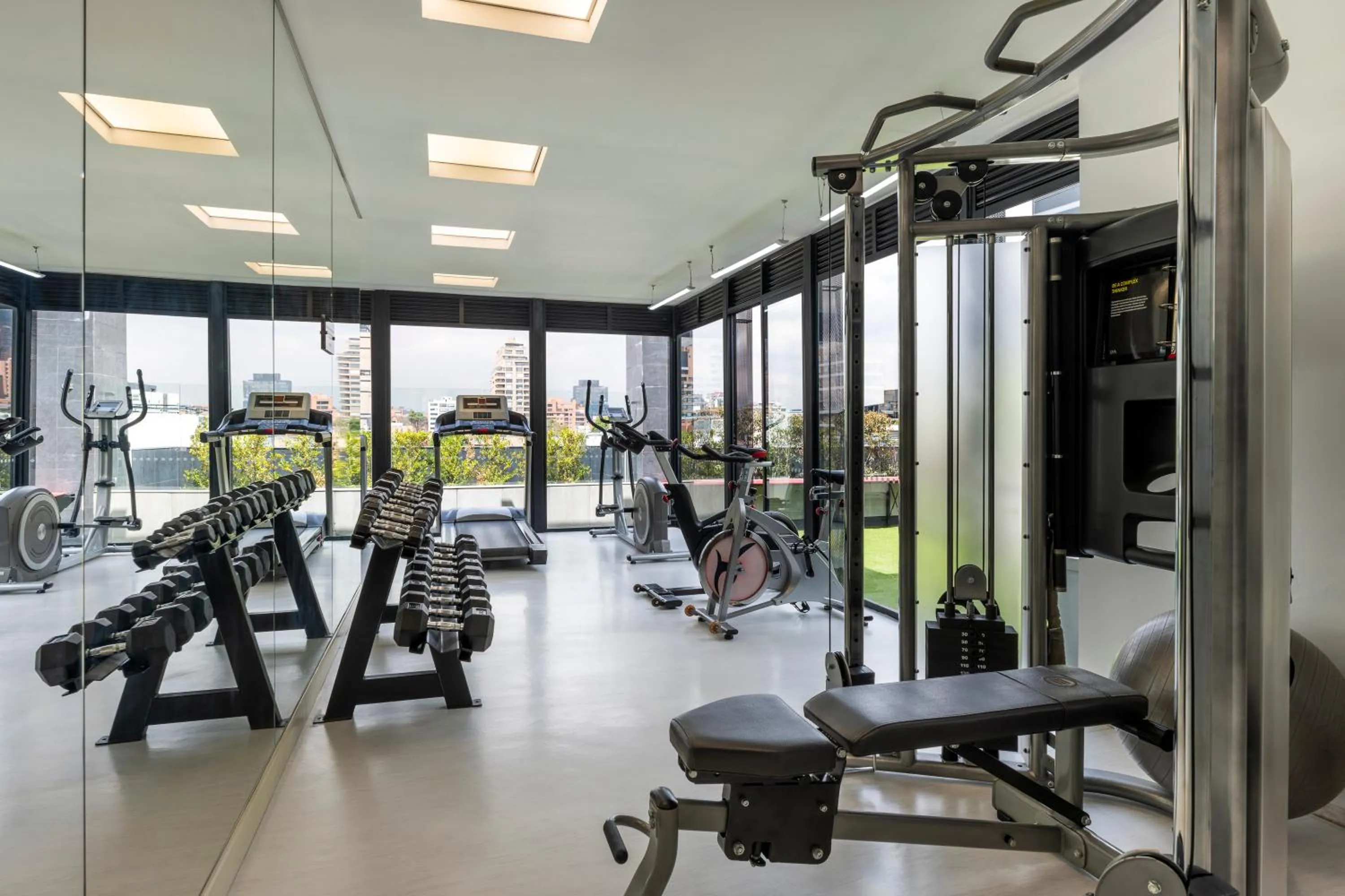Fitness centre/facilities in Hotel 100 Luxury Suites by Preferred