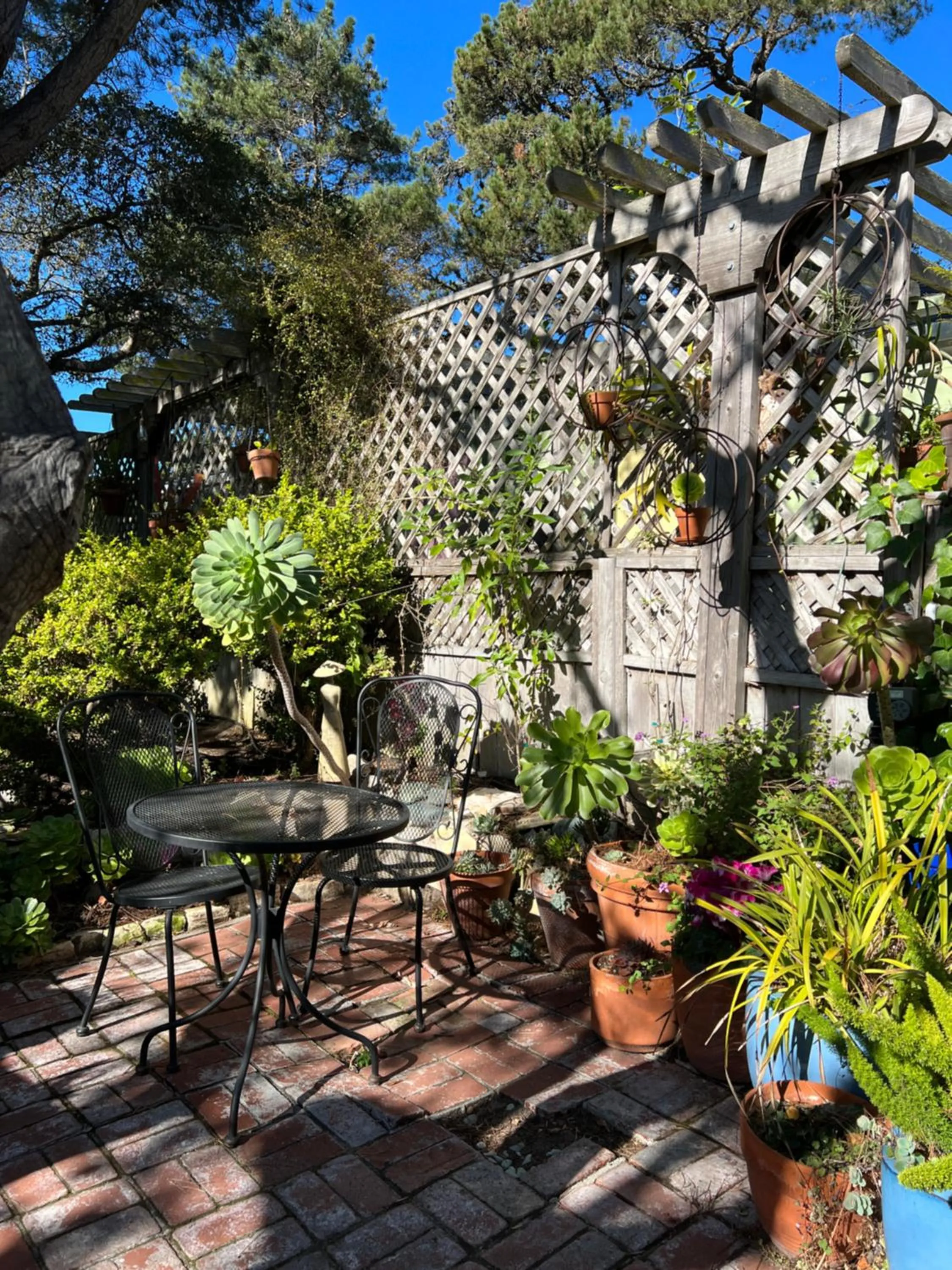 Patio in Carmel Garden Inn