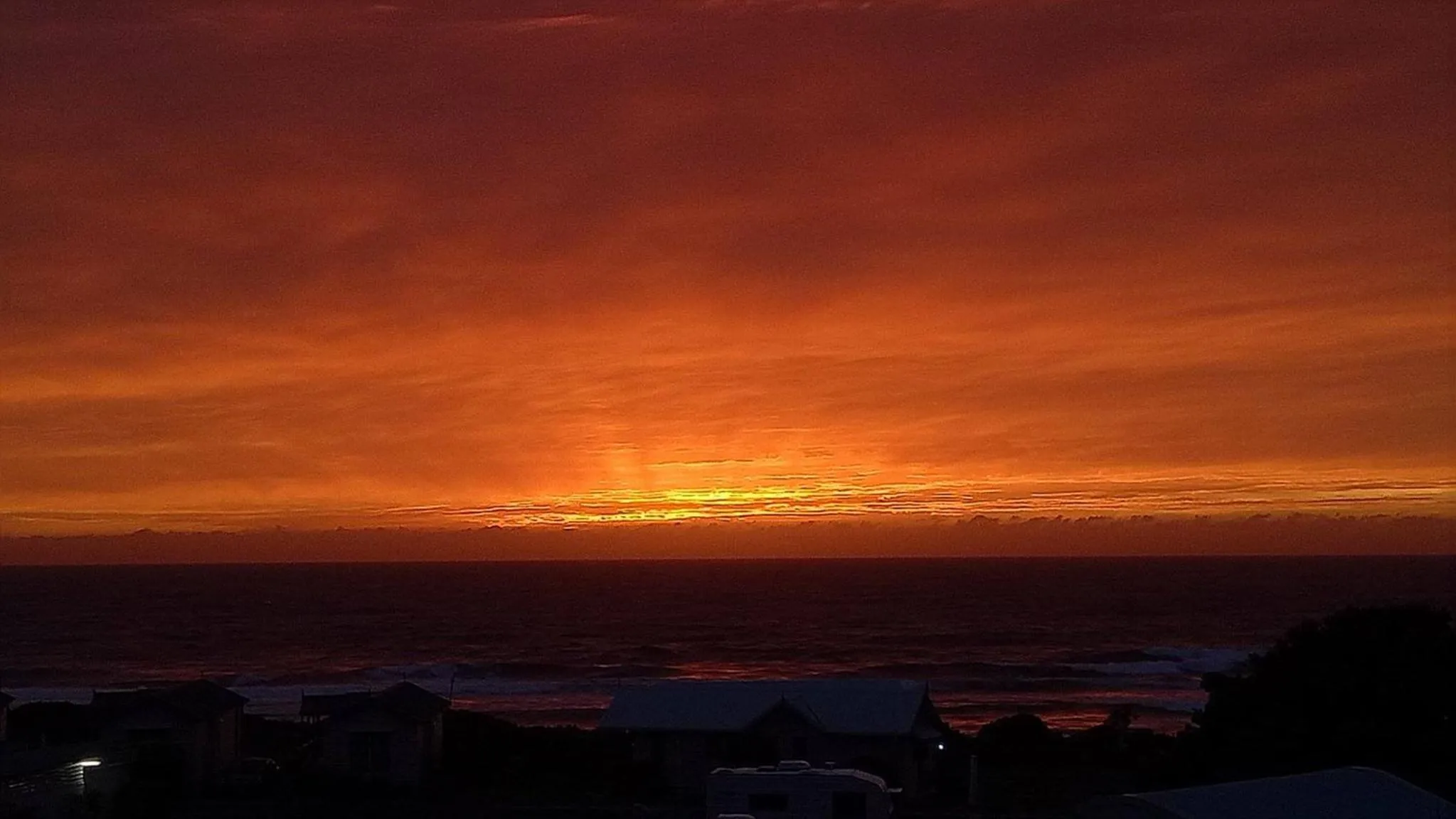 Sunrise in Blue Lagoon Beach Resort