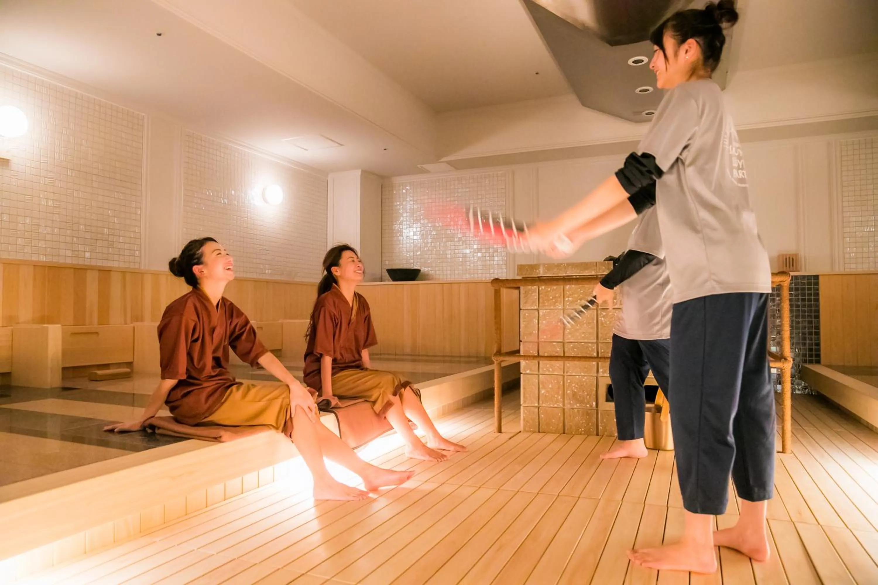 Sauna in Spa & Hotel Suishun Matsuiyamate