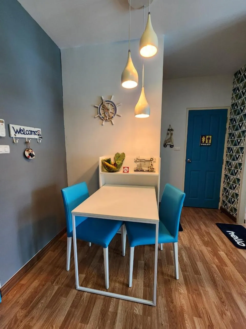 Living room in The Trust Condo by the Sea