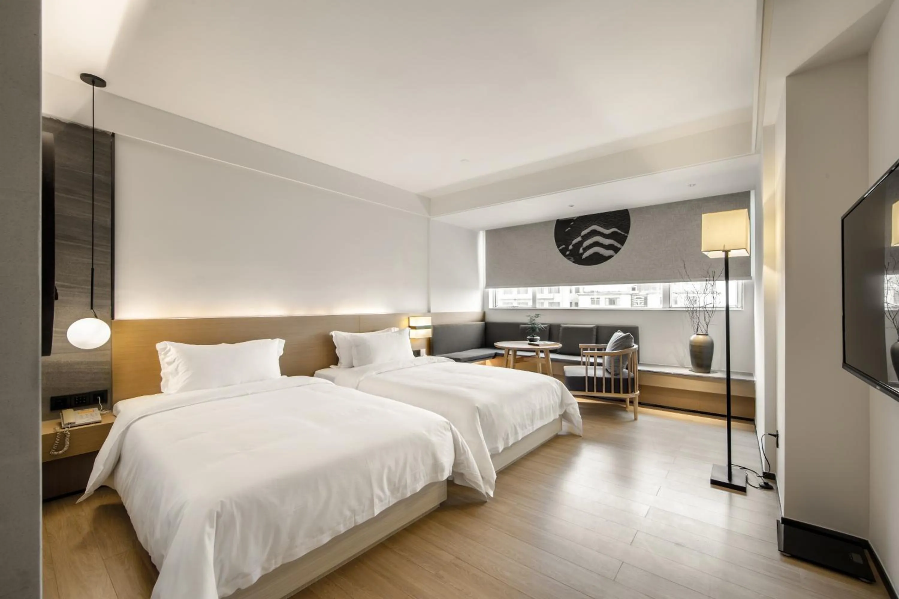 Bed in Guangzhou Shug Art Hotel