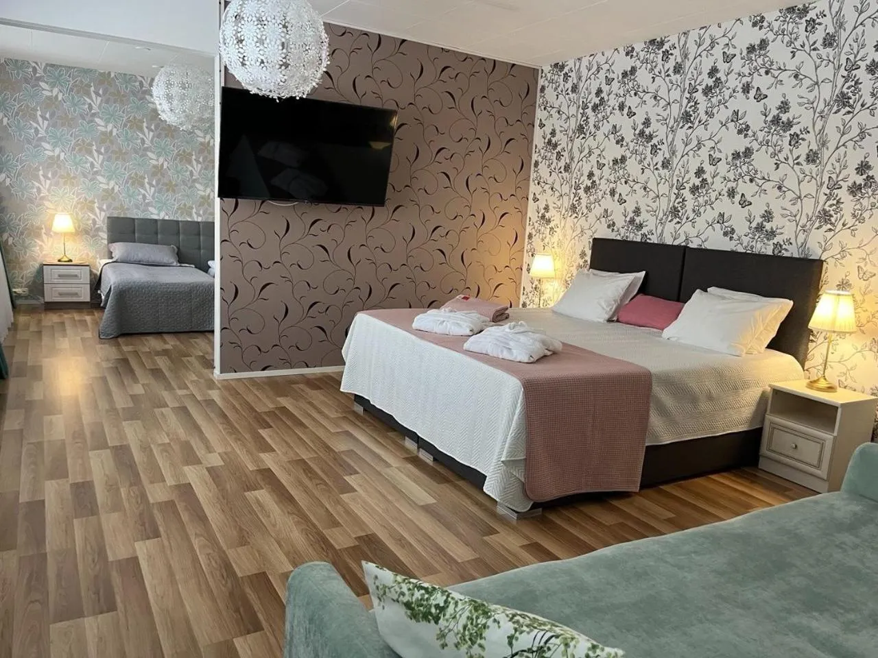 Bed in Hotel Ilomantsi North Star