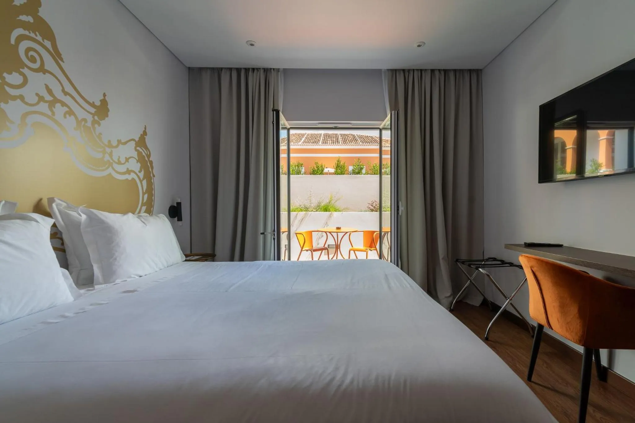 Bed in Palacio Santa Catarina Hotel