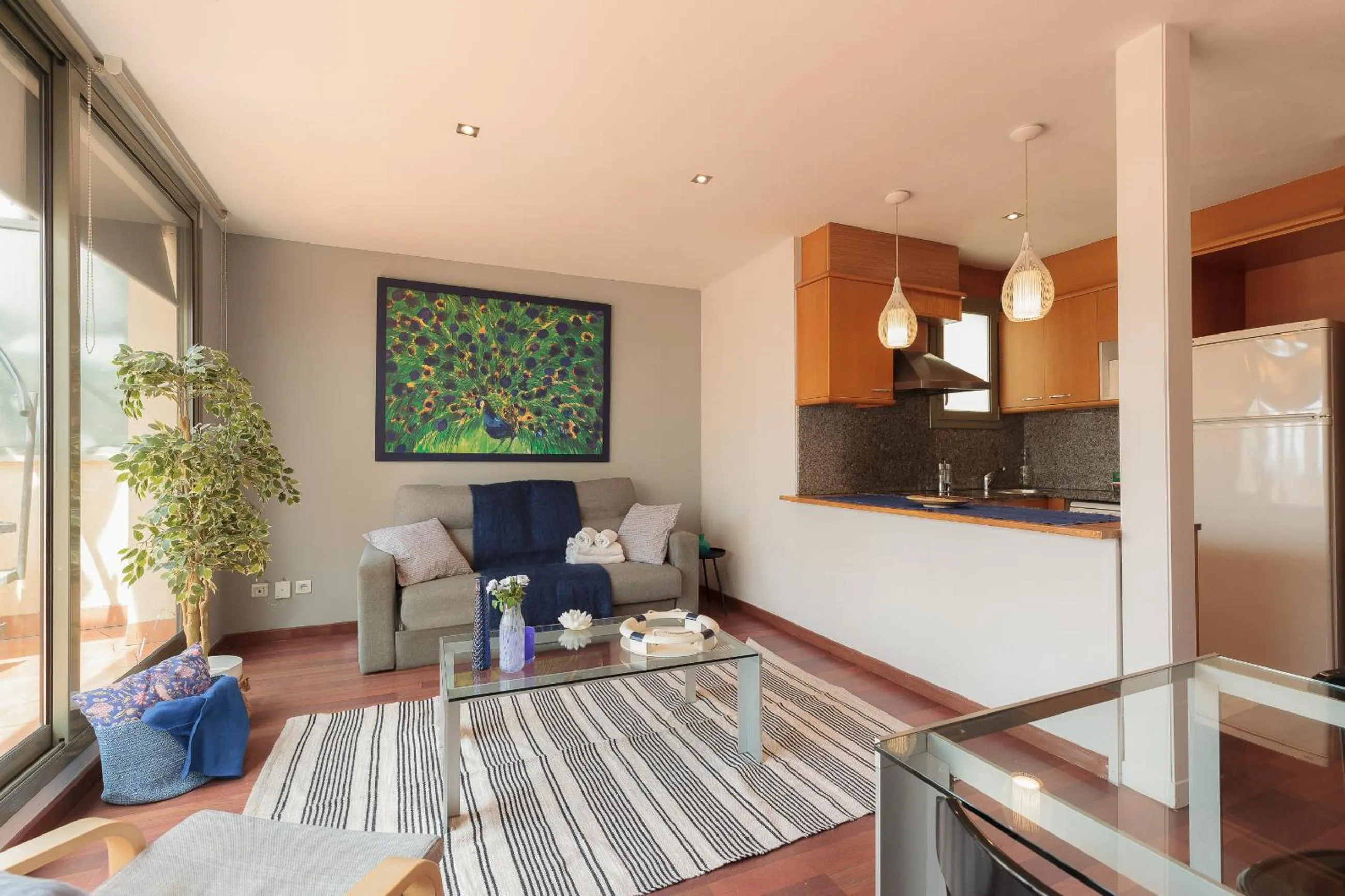 Living room in LetsGo Paseo de Gracia