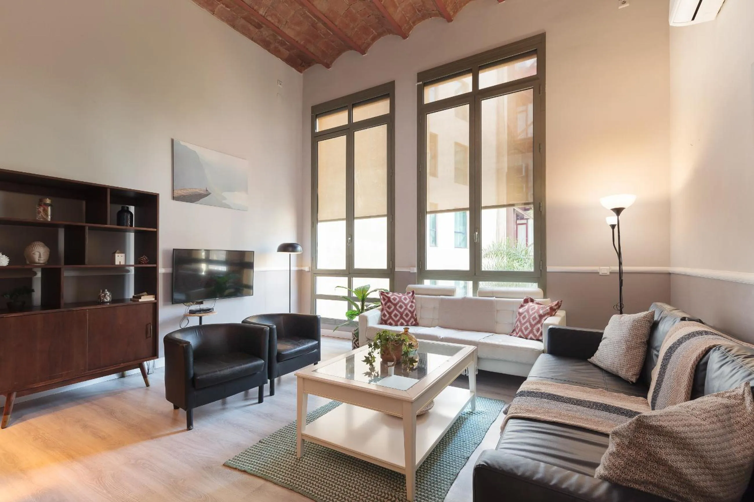 Living room in LetsGo Paseo de Gracia