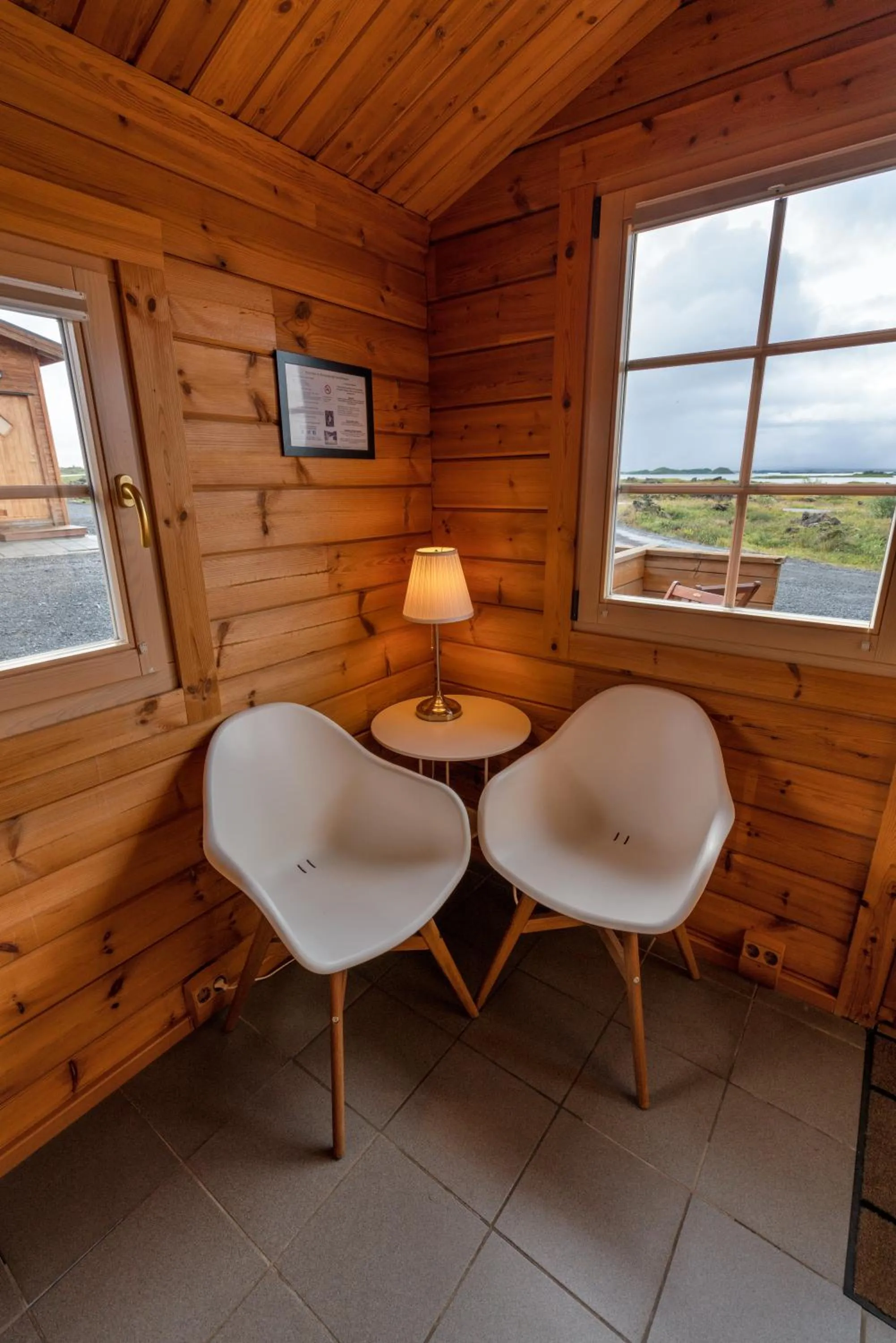 Seating area in Dimmuborgir Guesthouse