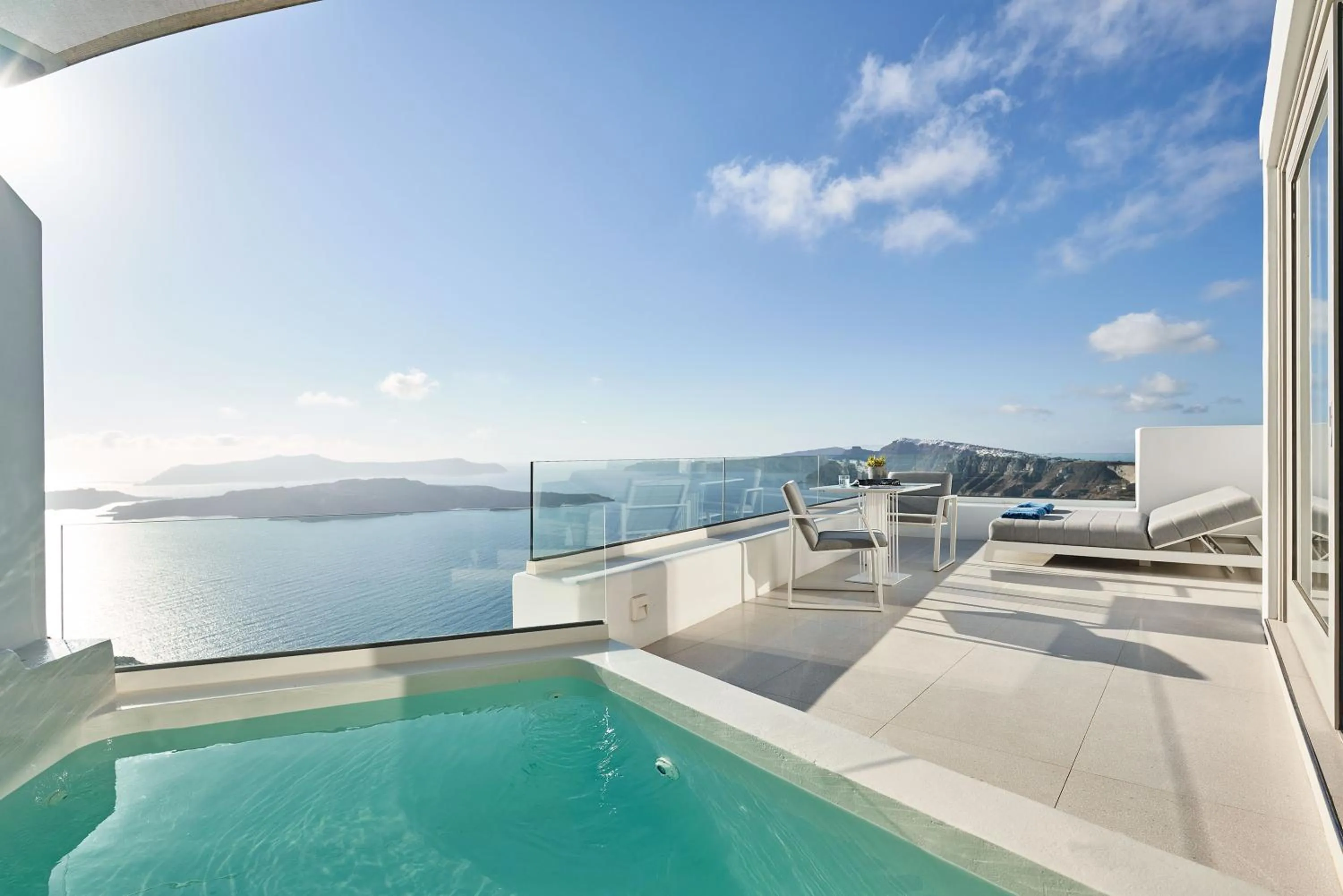 Hot Tub in Alti Santorini Suites - Caldera View