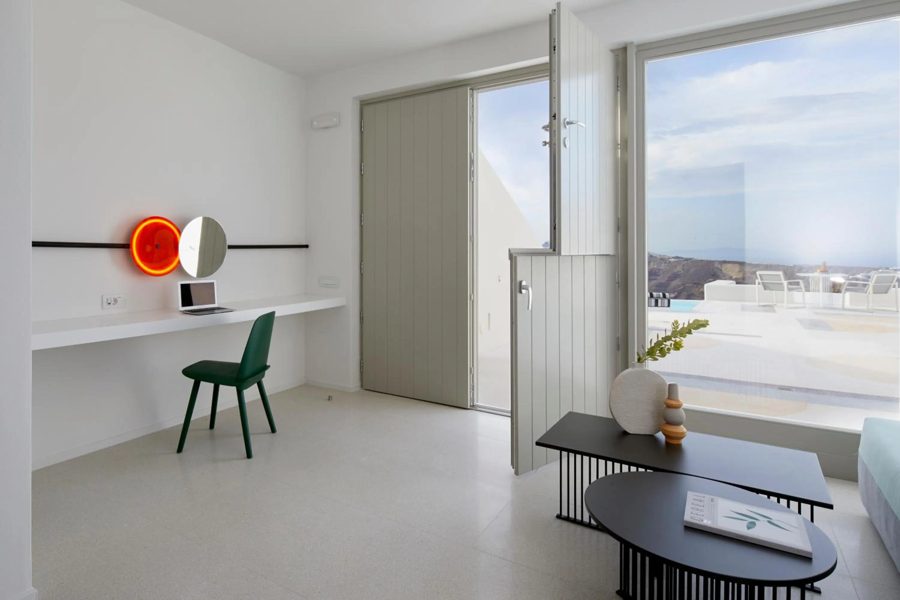 Seating area in Alti Santorini Suites - Caldera View