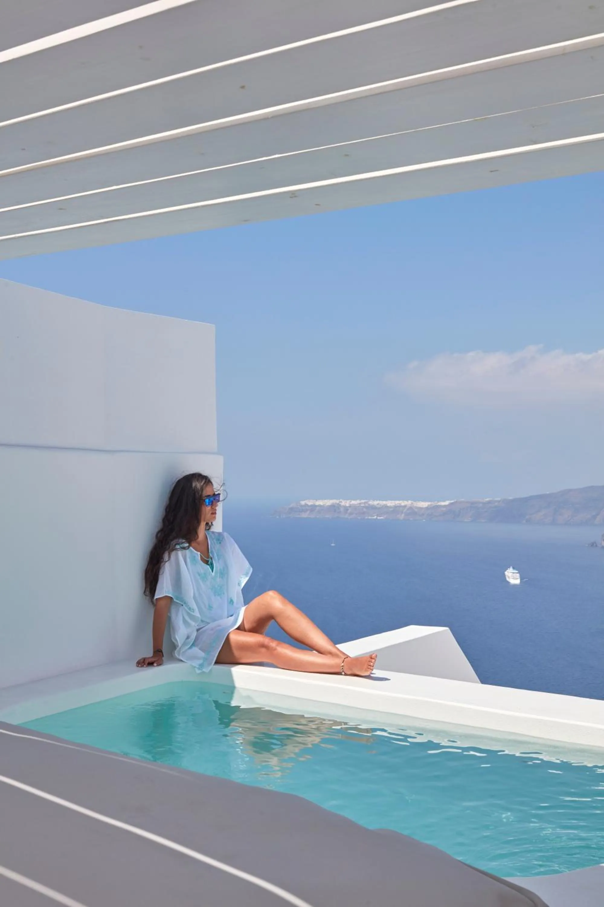 Patio in Alti Santorini Suites - Caldera View