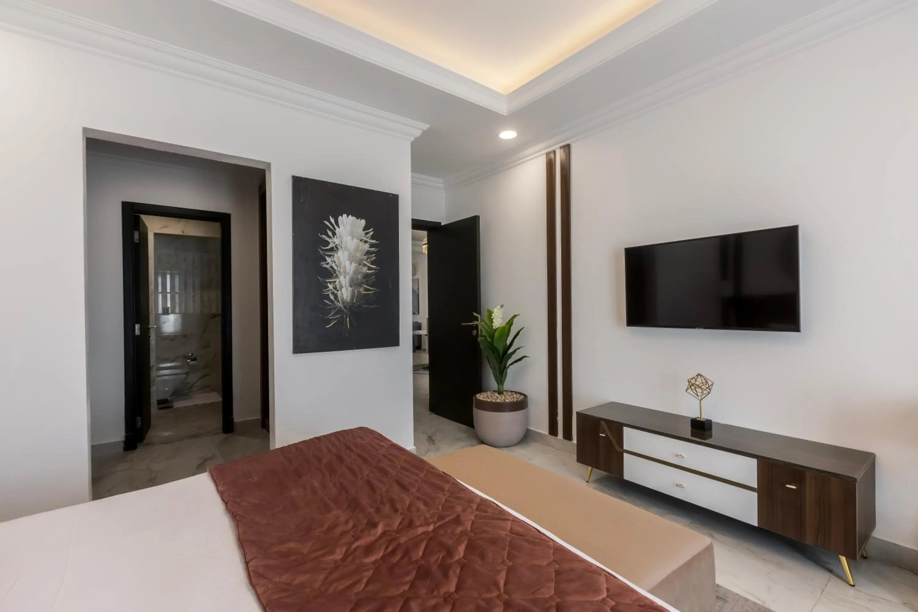 Bed in Gewan White Beach Resort-New Alamein