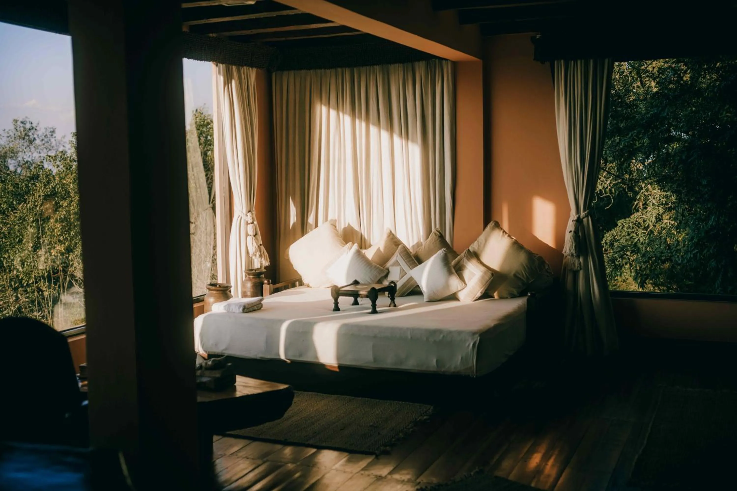 Bed in Dwarika's Sanctuary