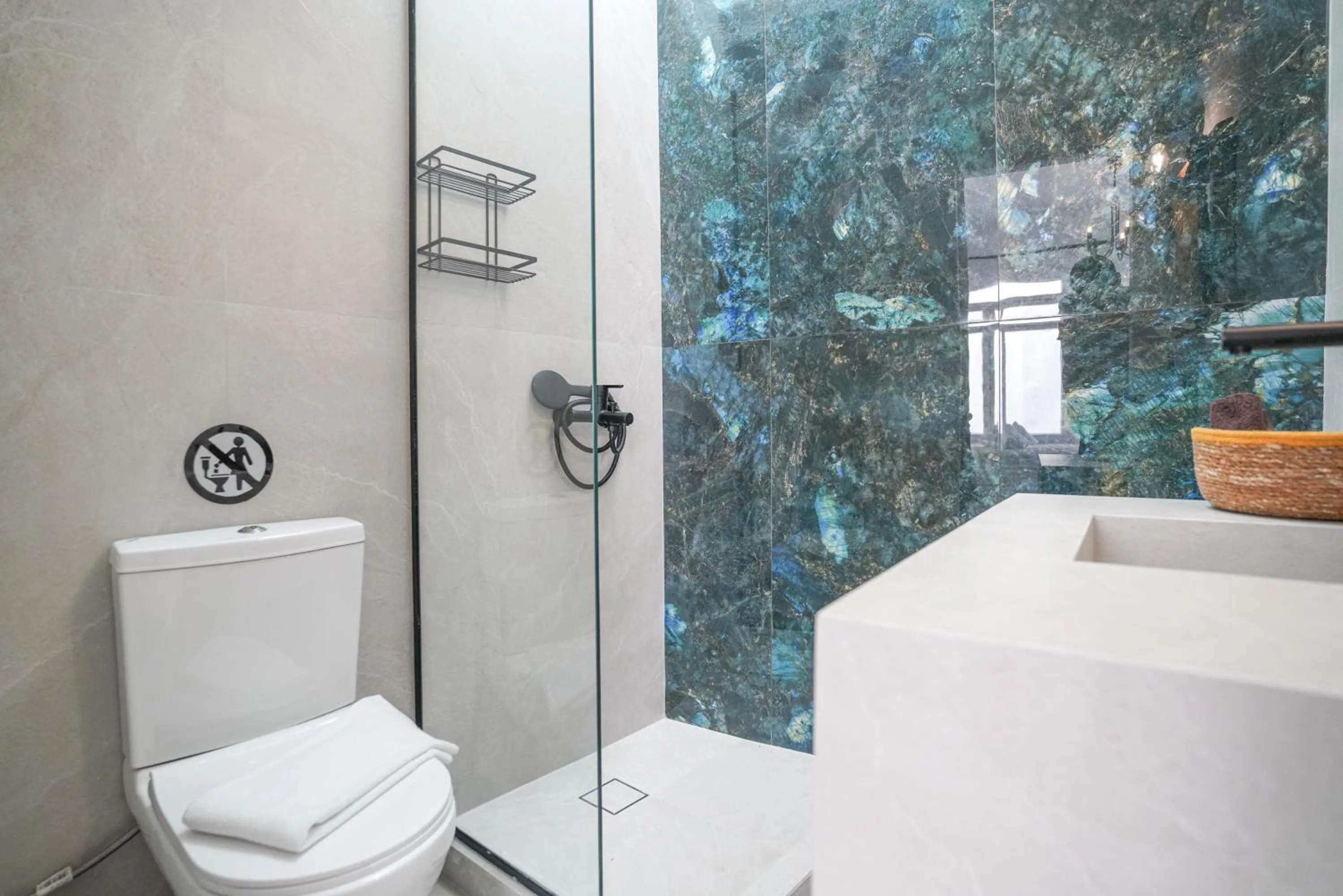 Shower in Seabed Suites Mykonos