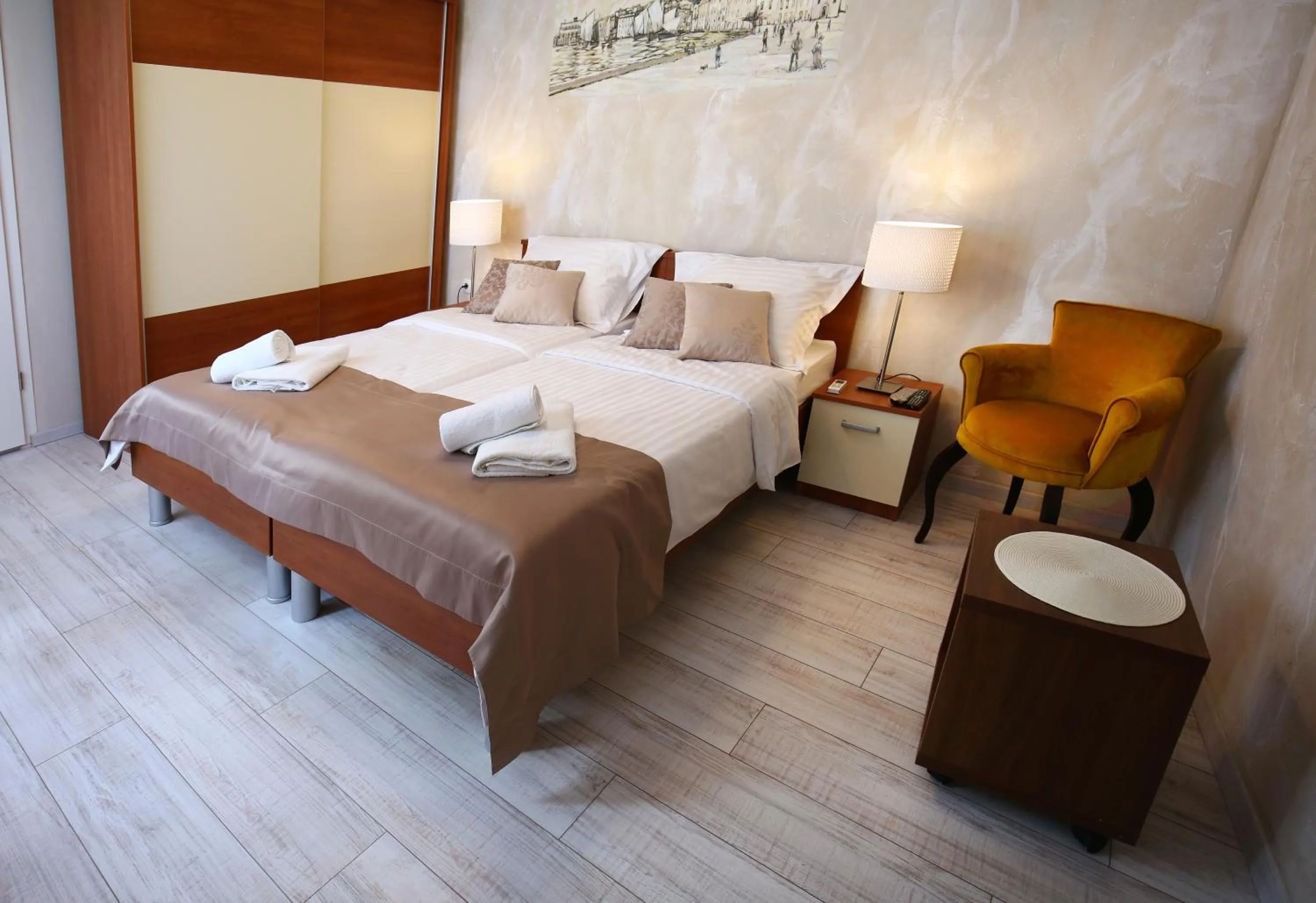 Bed in Luxury Lidija Rooms