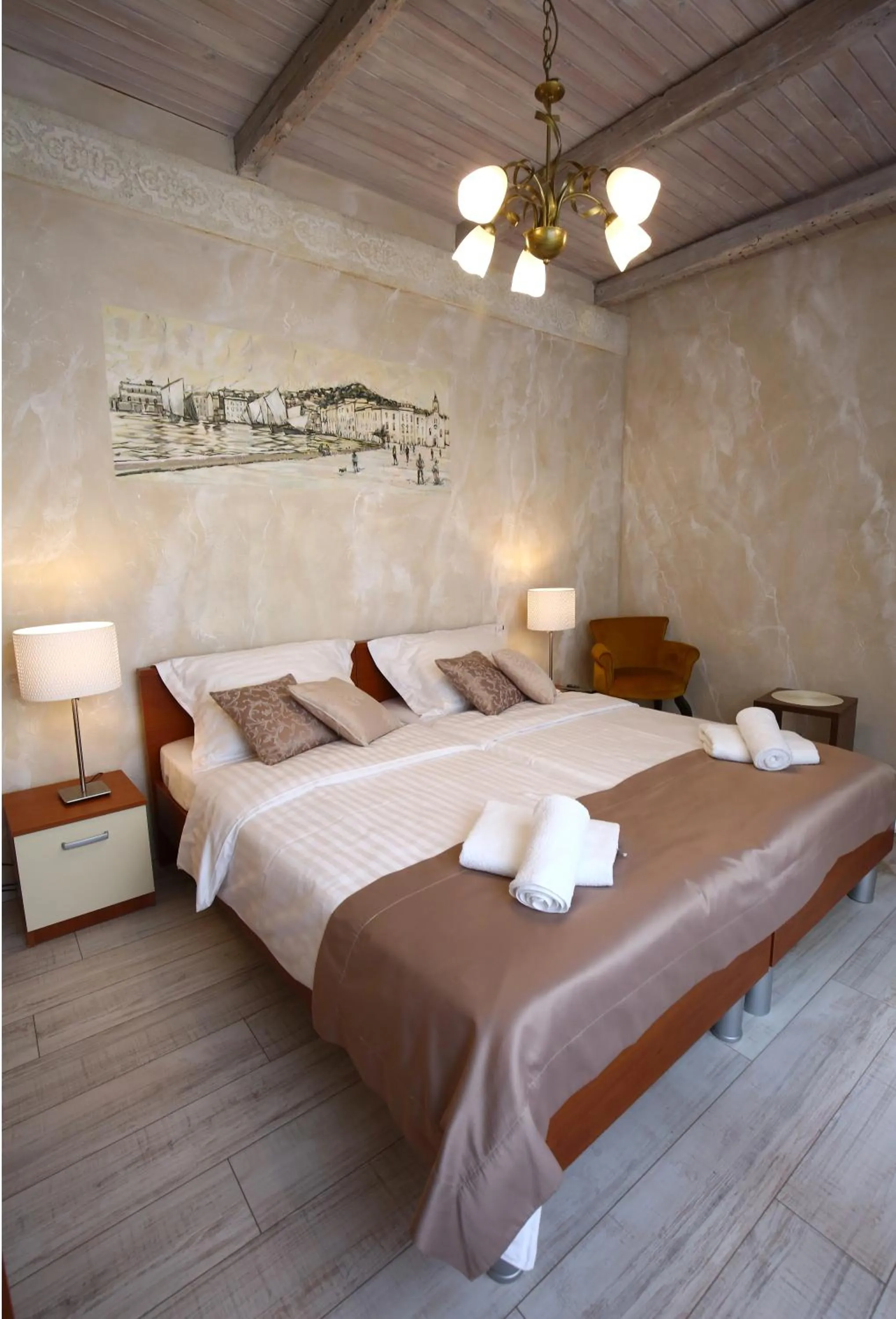 Bed in Luxury Lidija Rooms