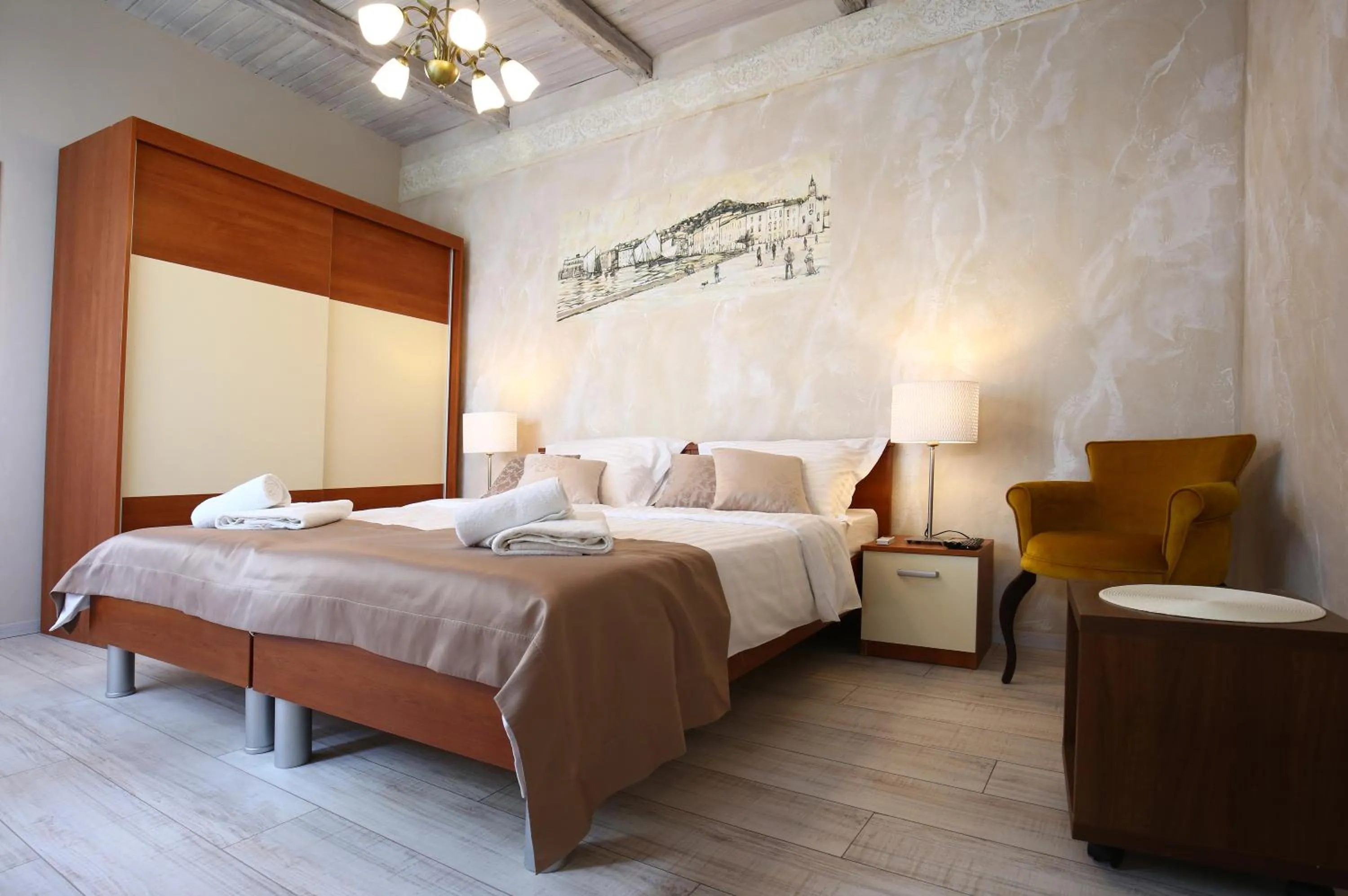 Bed in Luxury Lidija Rooms