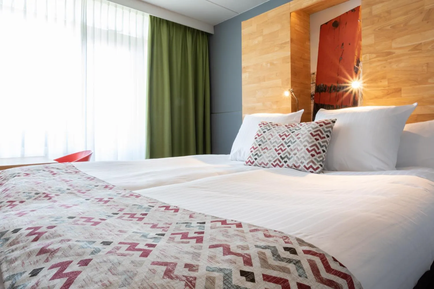 Photo of the whole room, Bed in Strandhotel Westduin
