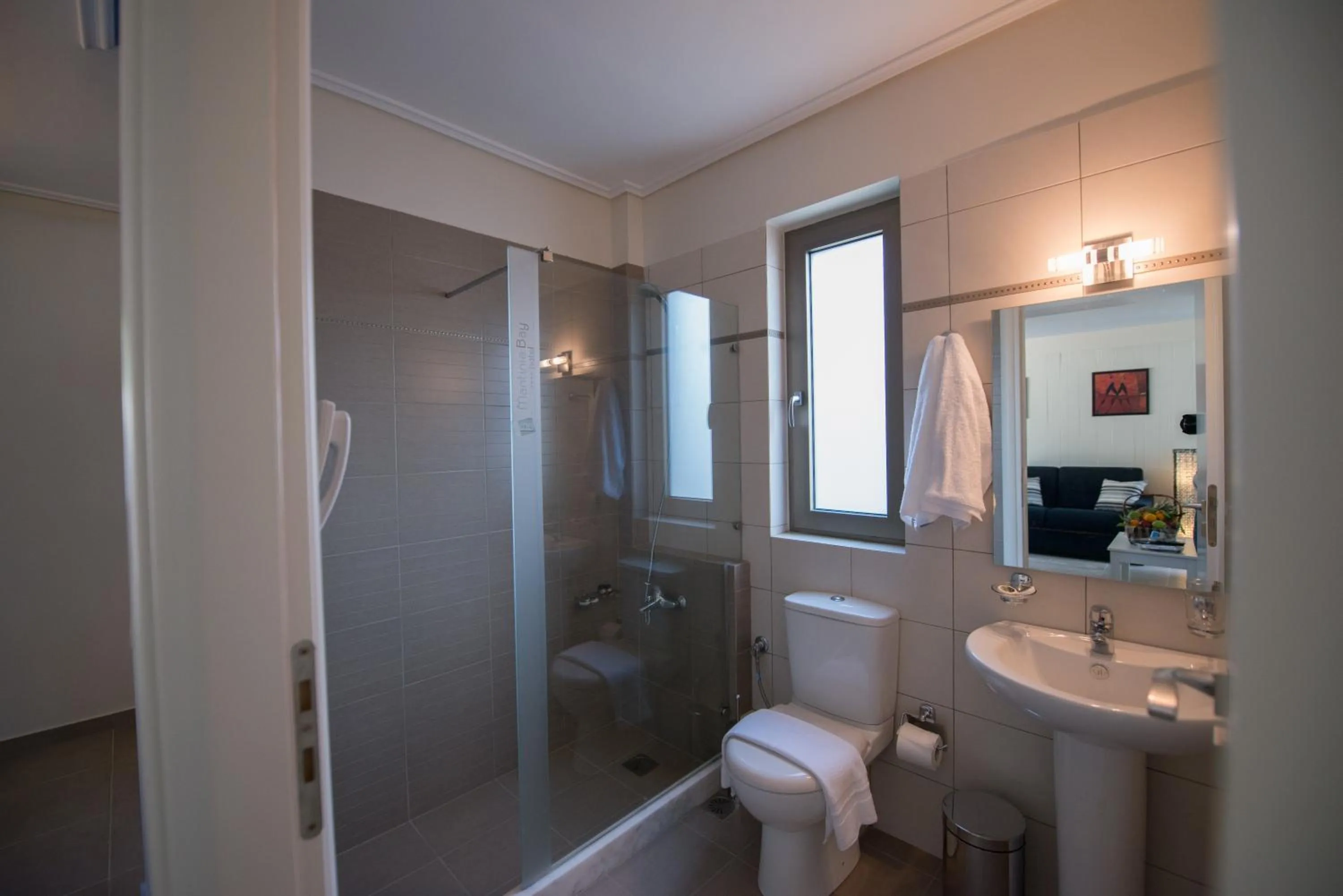 Shower in Mantinia Bay Hotel