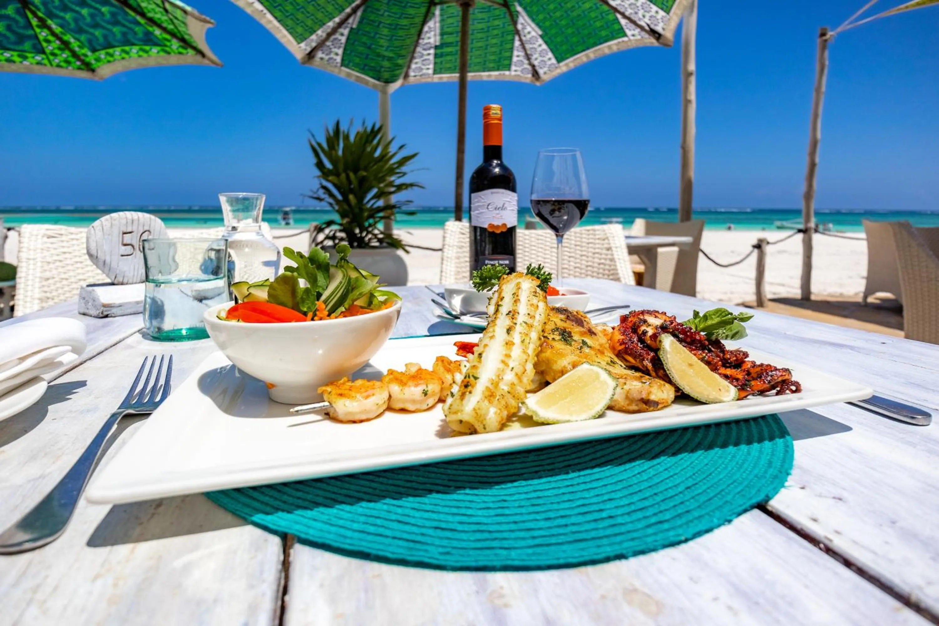 Food close-up in Nomad Beach Resort