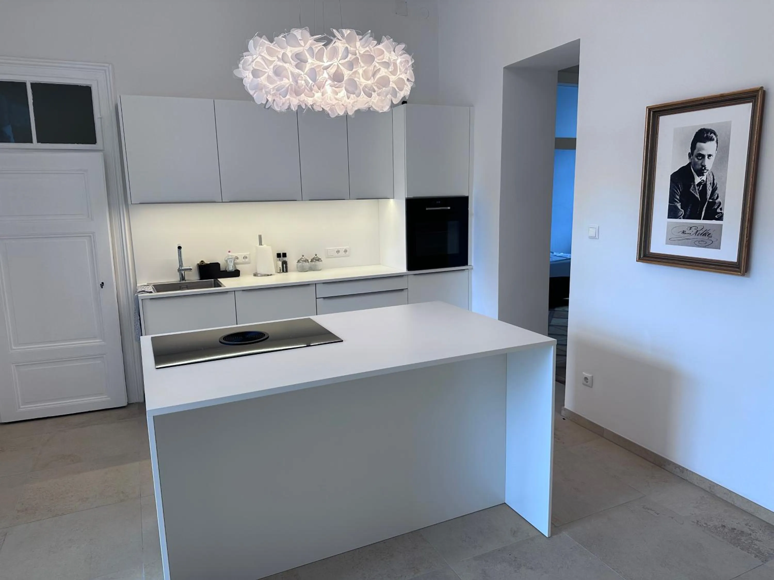 Kitchen or kitchenette in Rilke Apartments