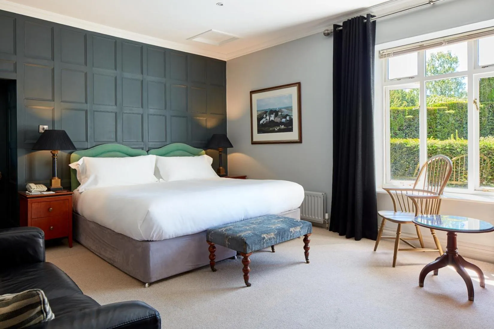 Bed in Penmaenuchaf Hotel