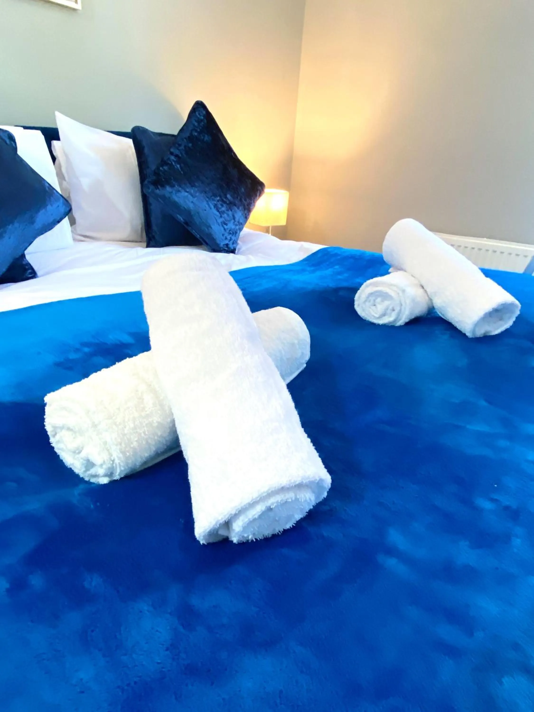 towels, Bed in 2 Bed Town Centre Nr Theatre Free Park Wi-Fi & garden