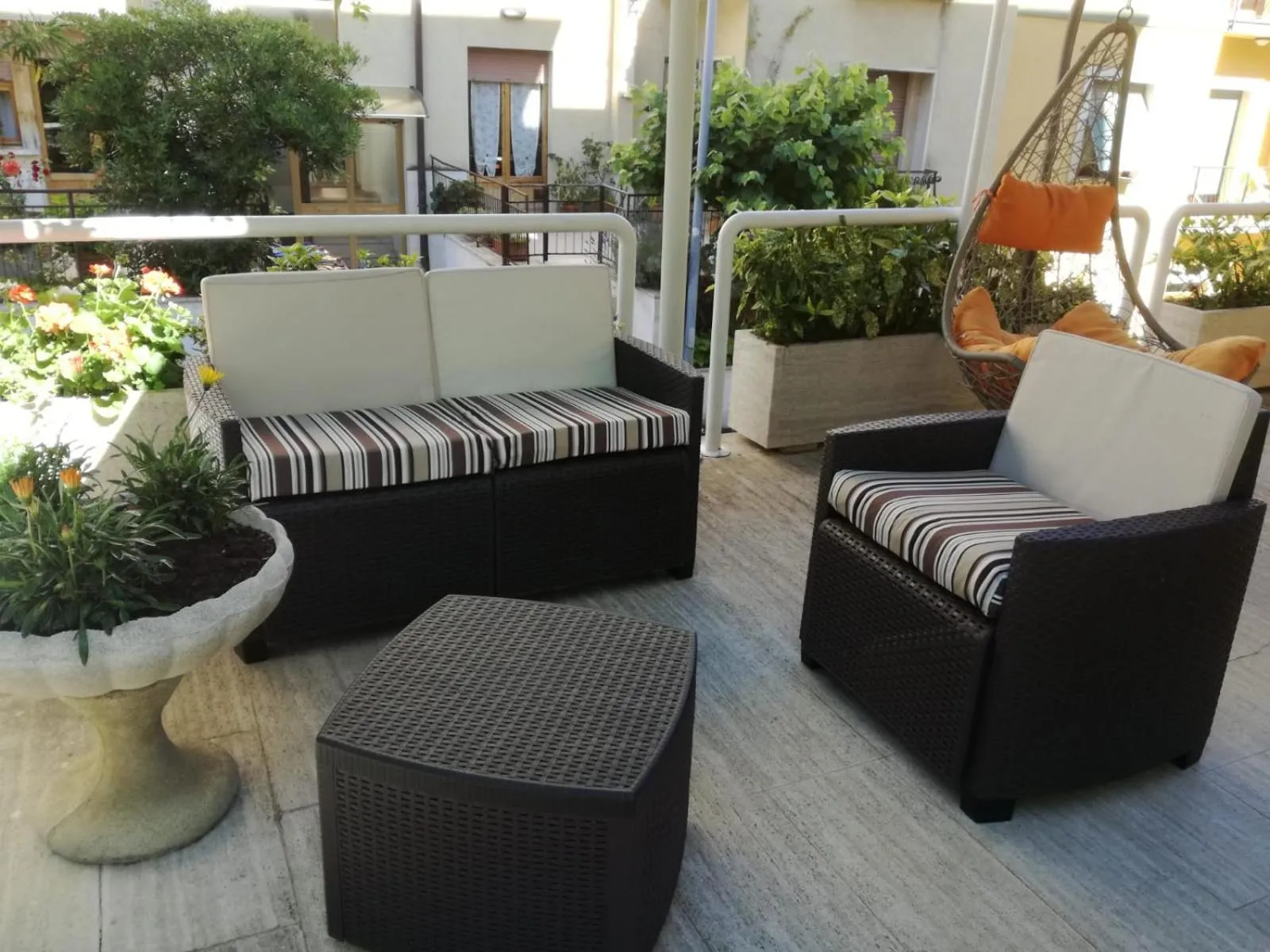 Patio in Hotel Saturno