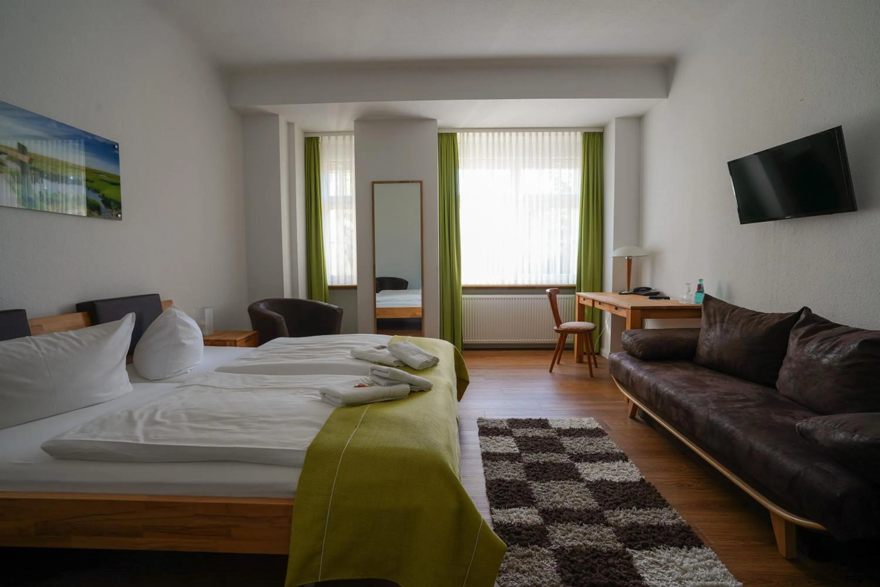 Photo of the whole room, Bed in Hotel Seeschlösschen