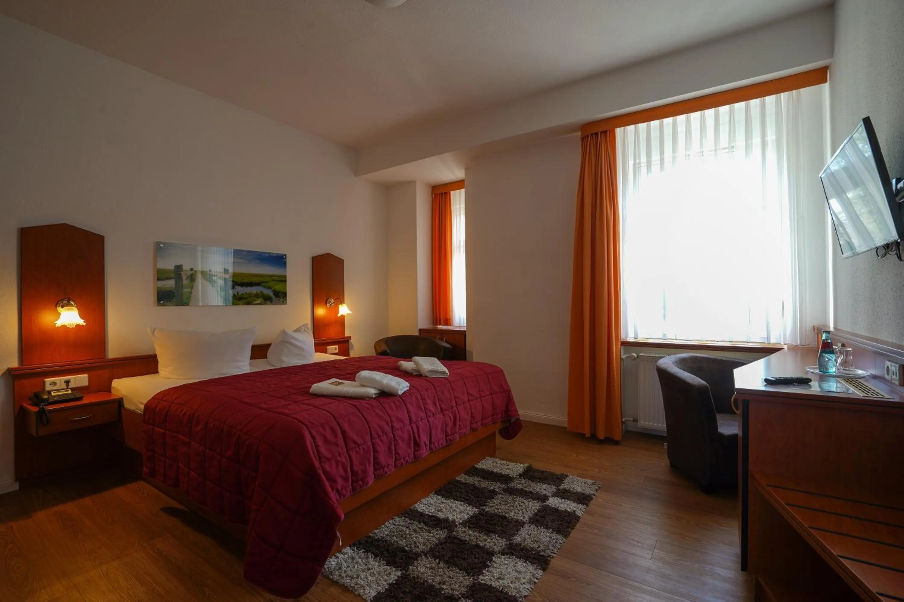 Photo of the whole room, Bed in Hotel Seeschlösschen