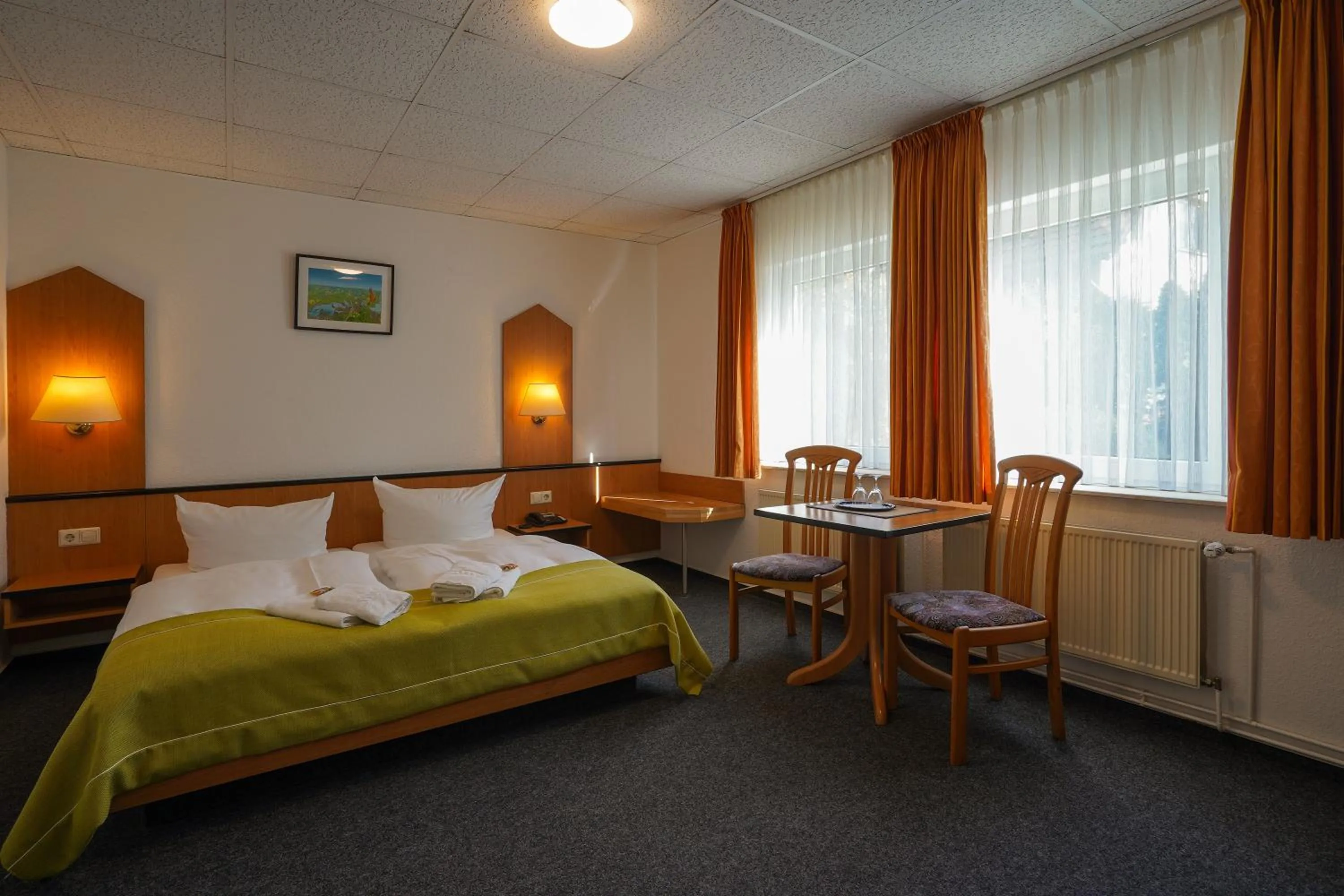 Photo of the whole room, Bed in Hotel Seeschlösschen