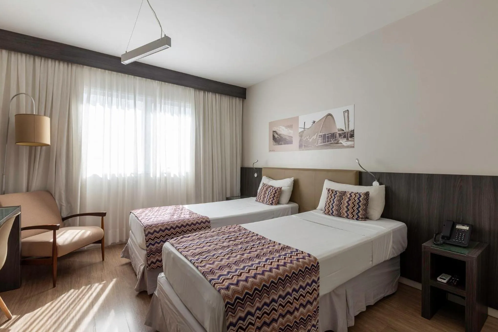 Bed in CHA Pampulha Design Hotel