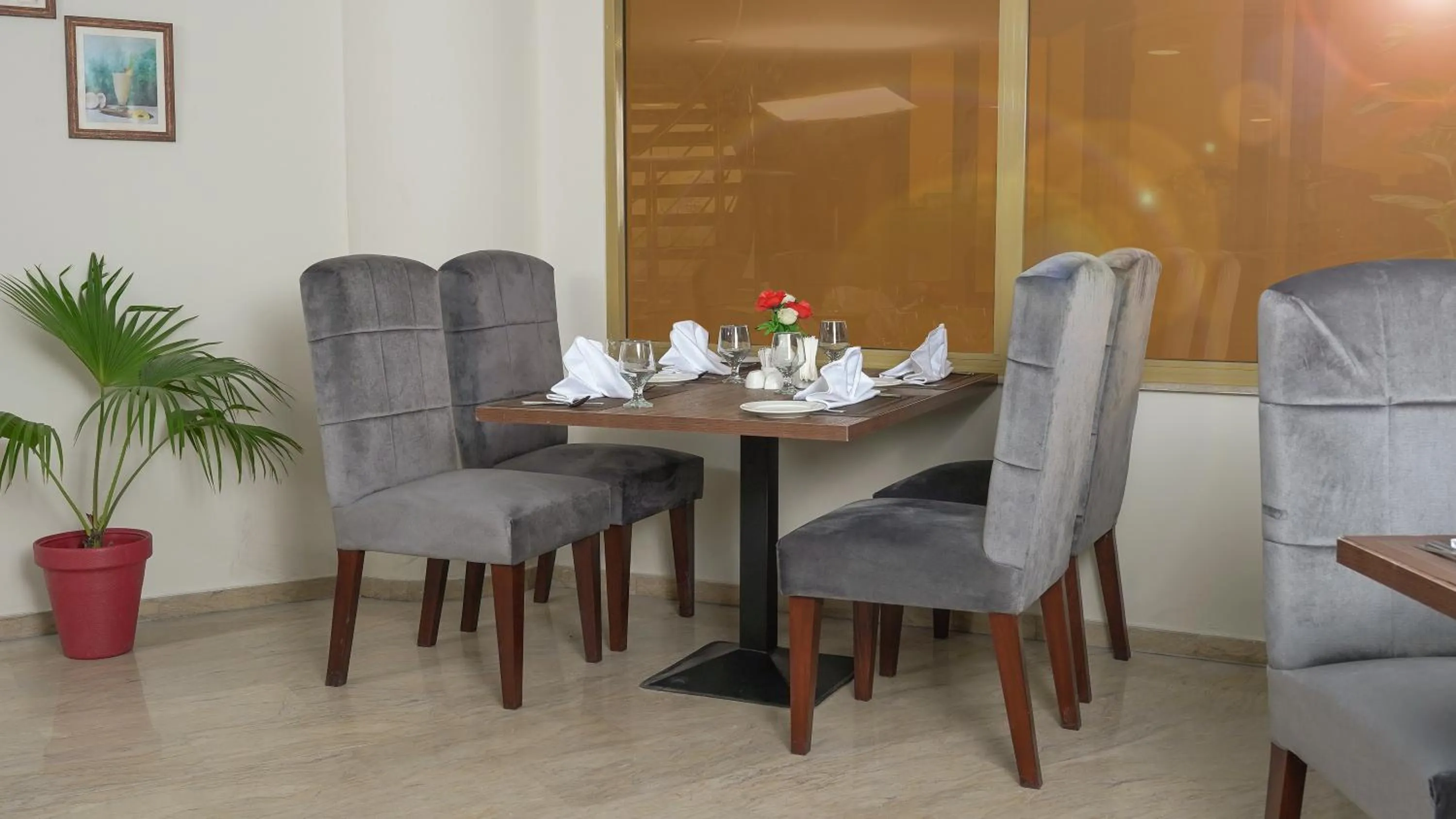 Dining area in Faletti's Express- Shimla Hill