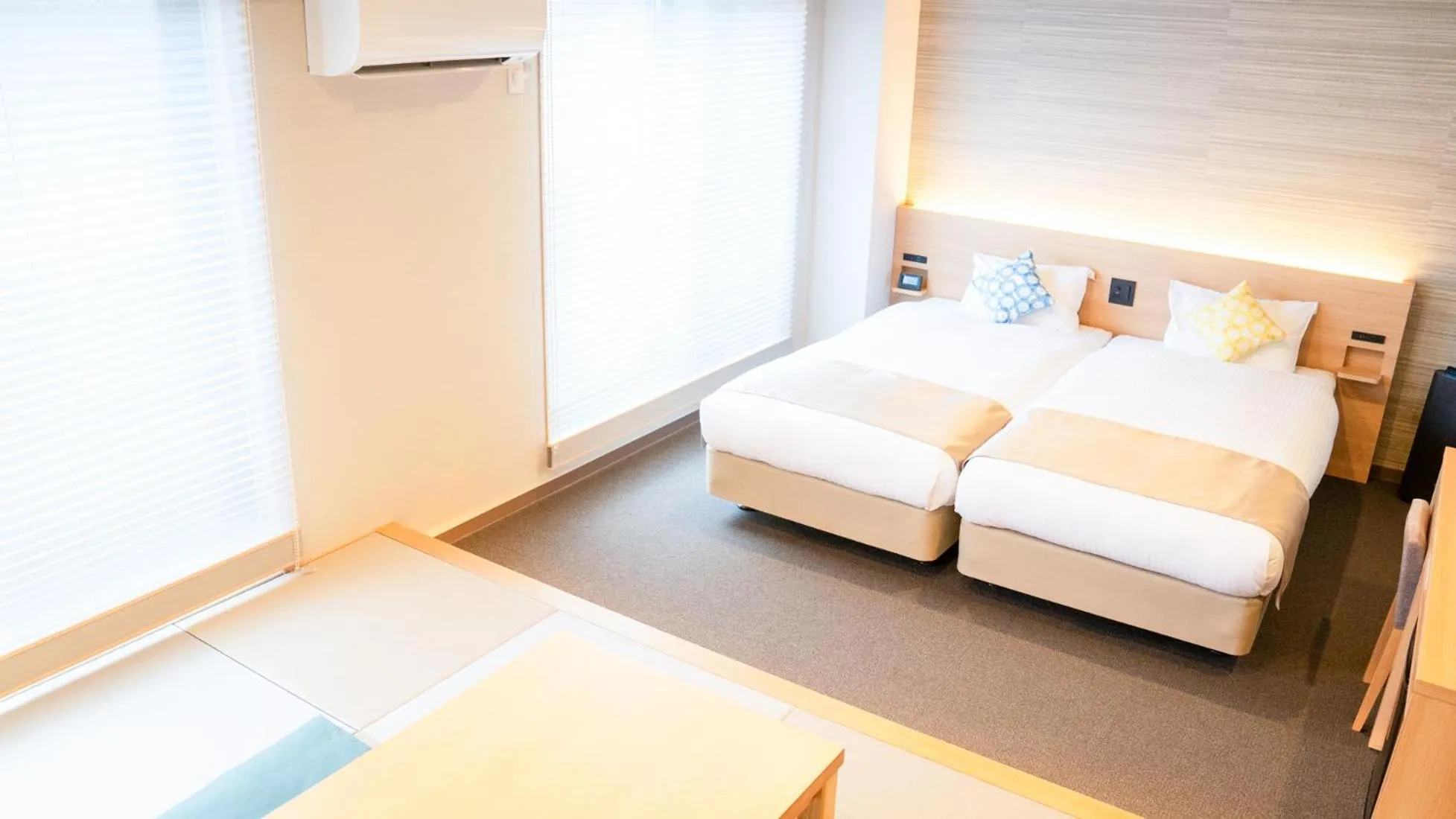 Photo of the whole room, Bed in Tabist kiki HOTEL KYOTO Gojo Karasuma