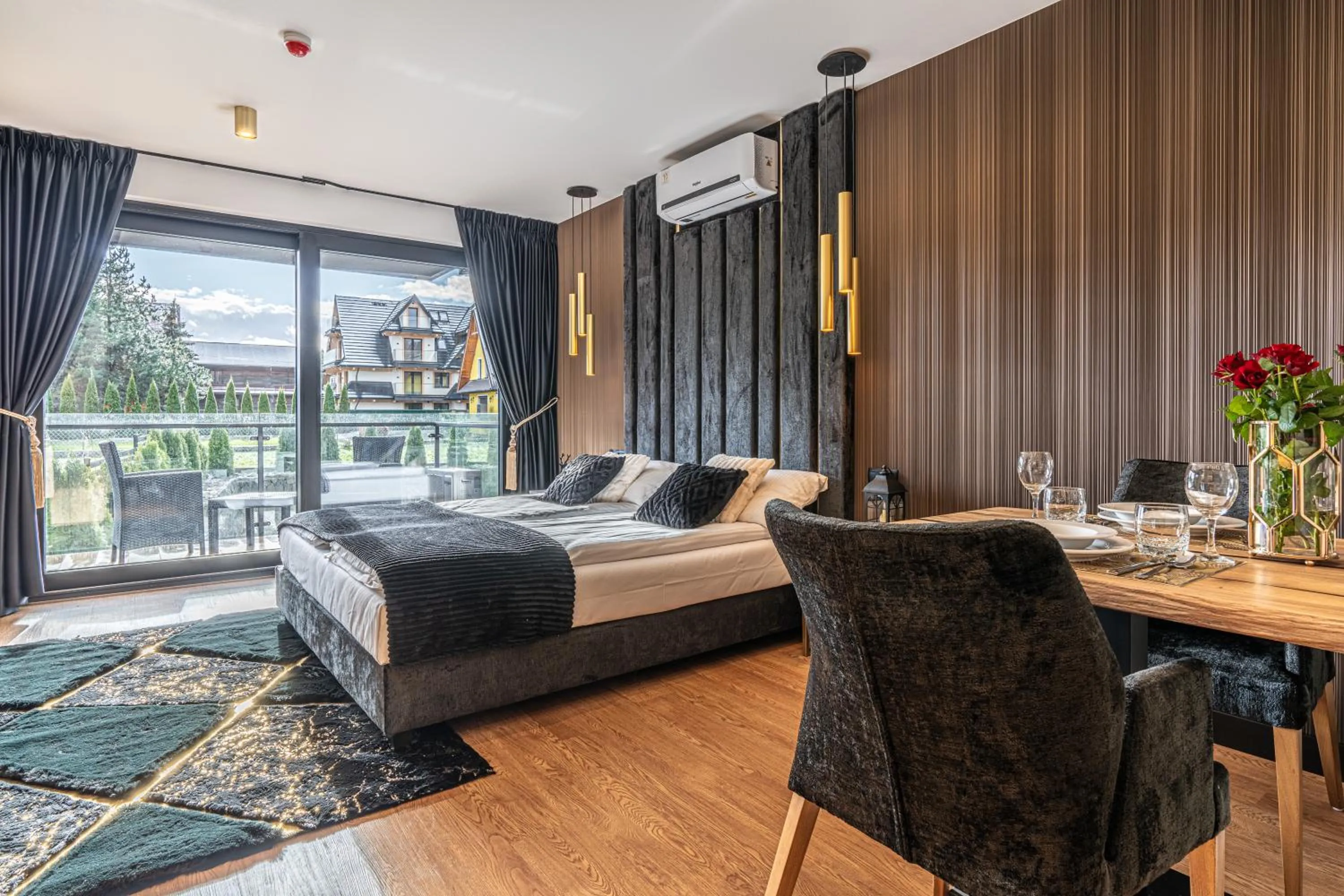 Living room, Bed in Aparthotel Diamond SPA Aqua