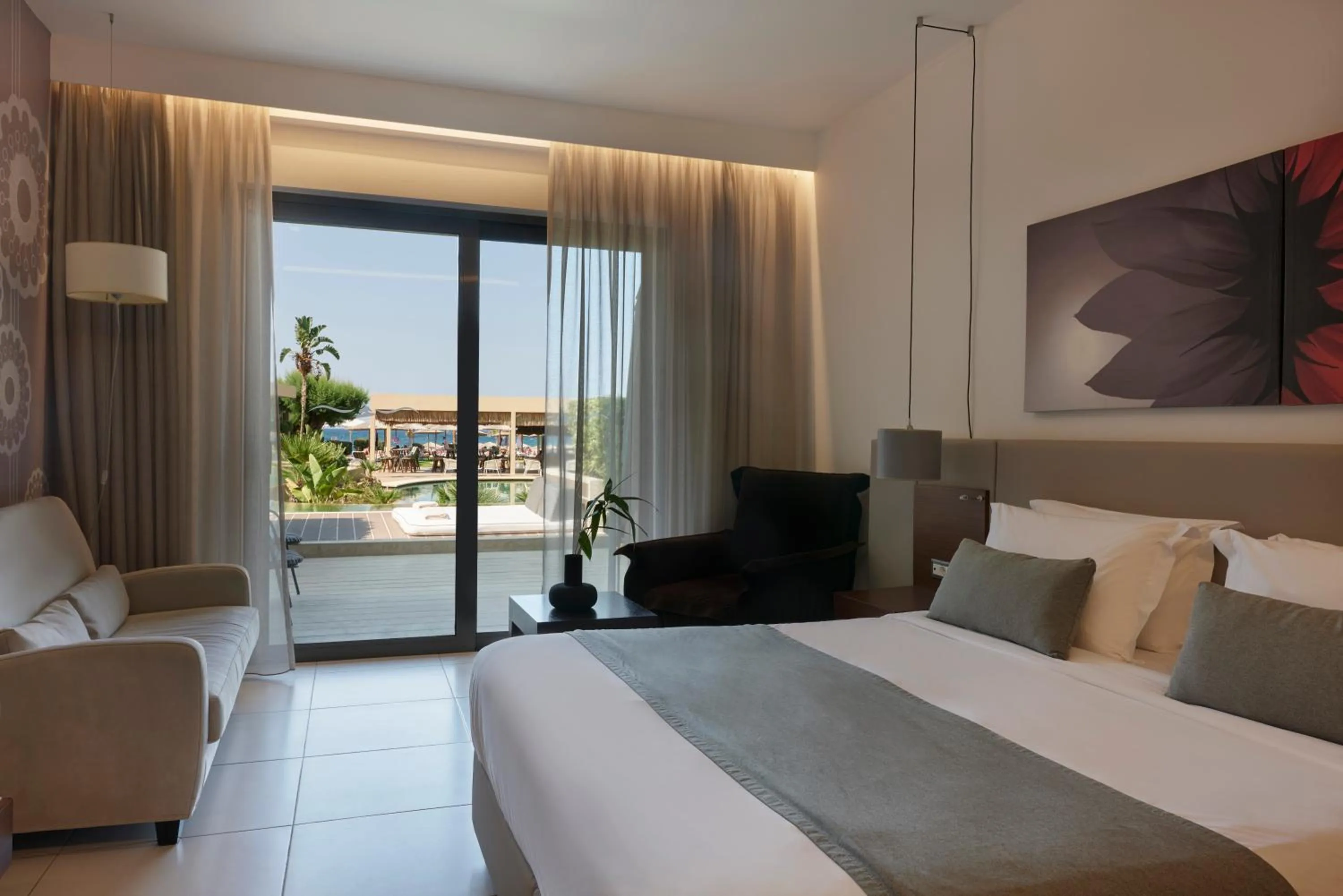 Bed in Atlantica Kalliston Resort - Adults Only